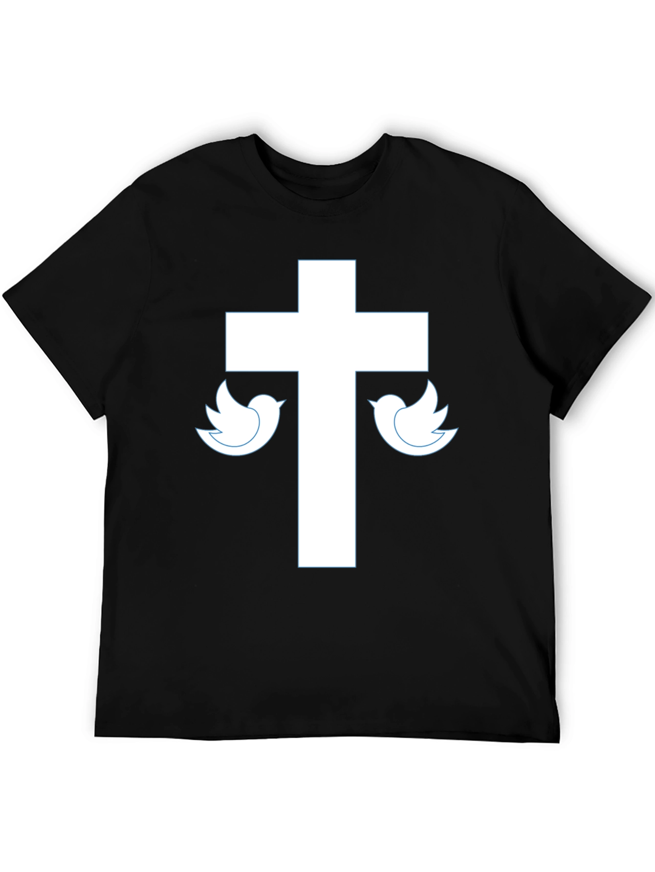 Cross & Dove Graphic Tee - Black Christian T-Shirt