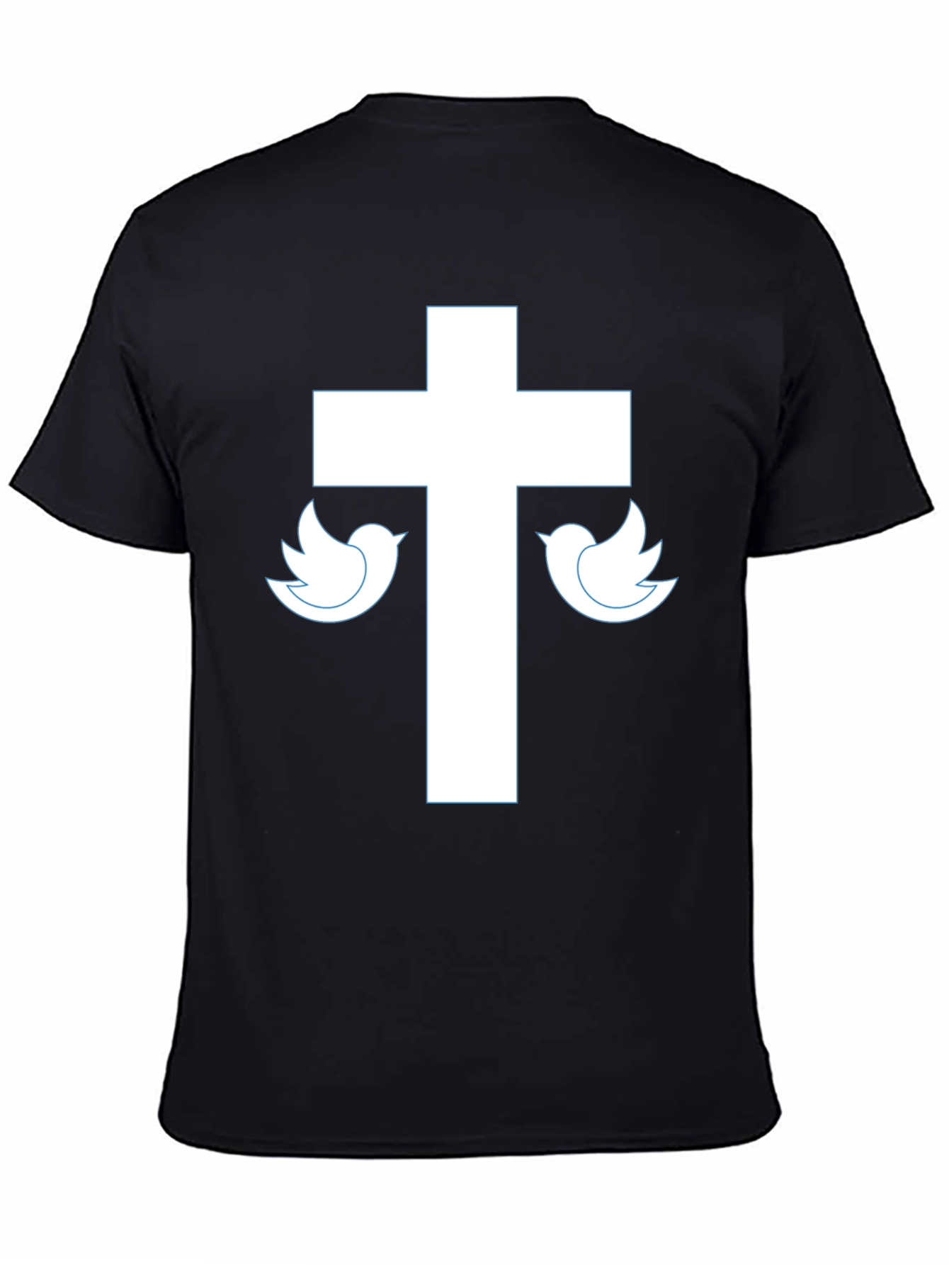Cross & Dove Graphic Tee - Black Christian T-Shirt