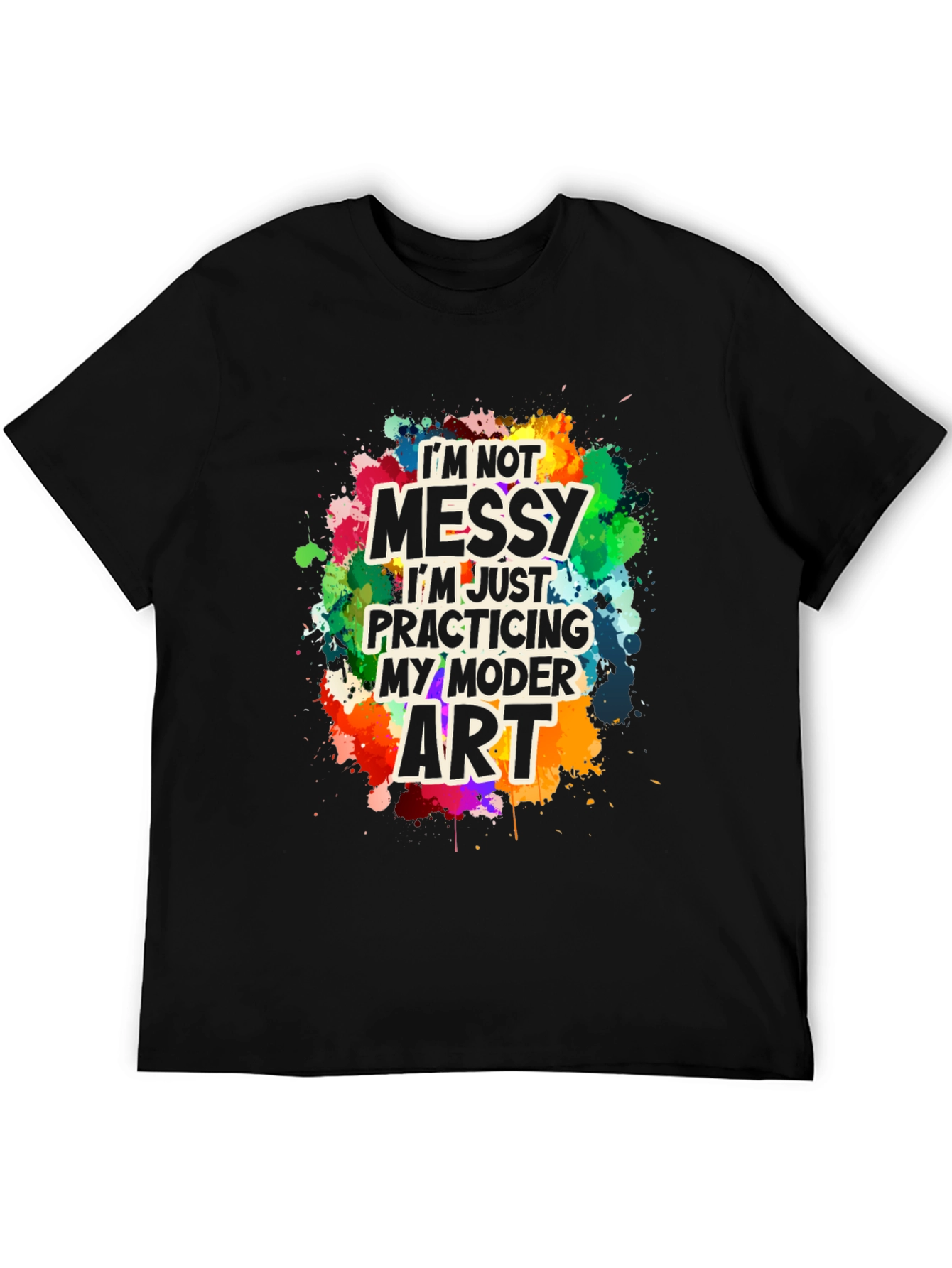 Funny Modern Art Messy T-Shirt