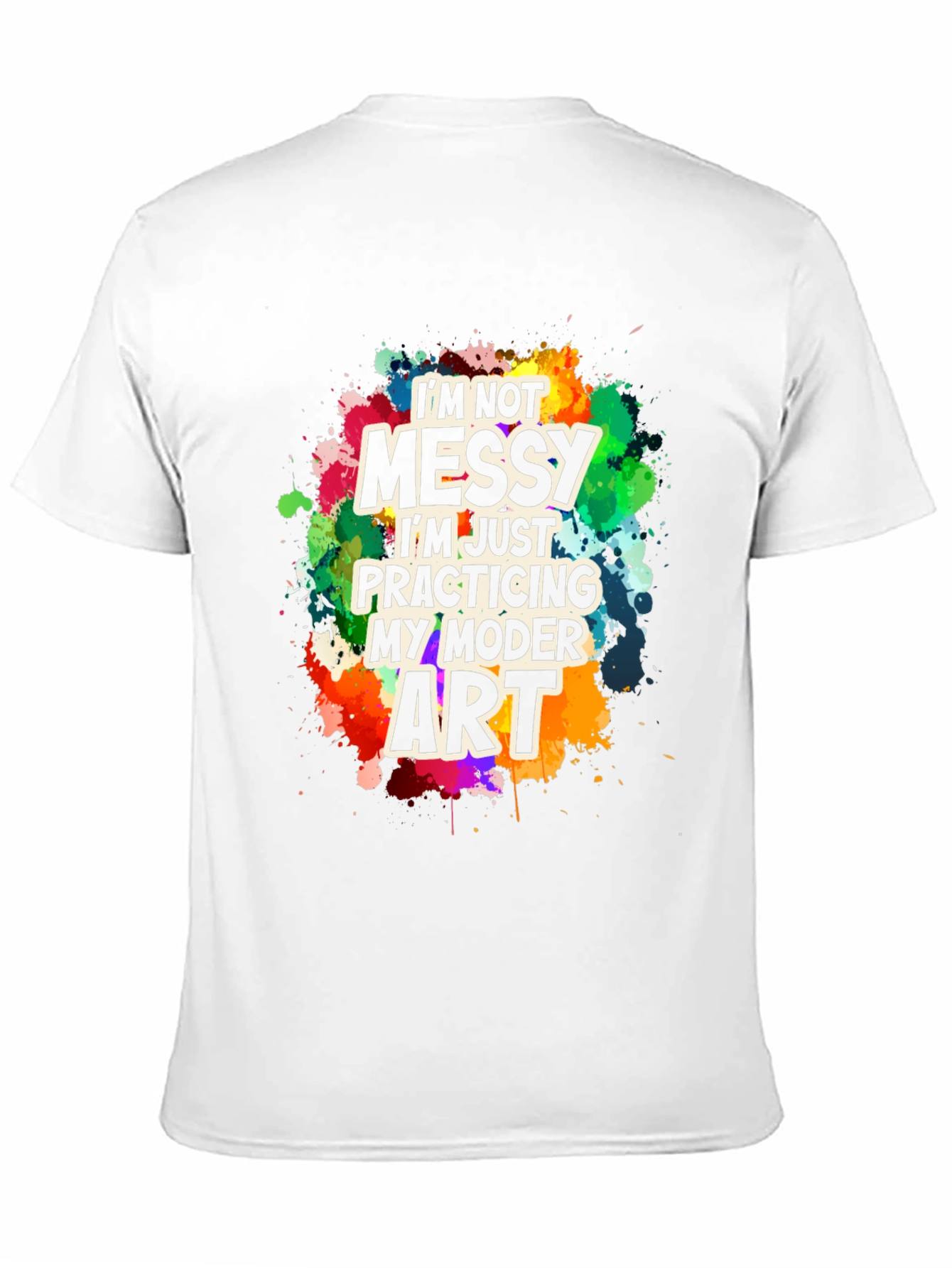 Funny Modern Art Messy T-Shirt