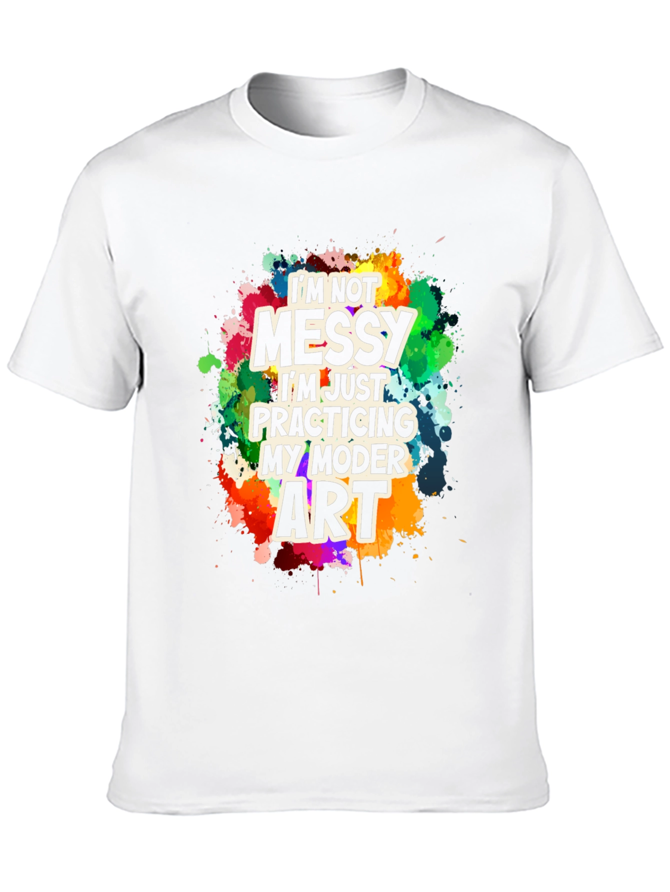 Funny Modern Art Messy T-Shirt