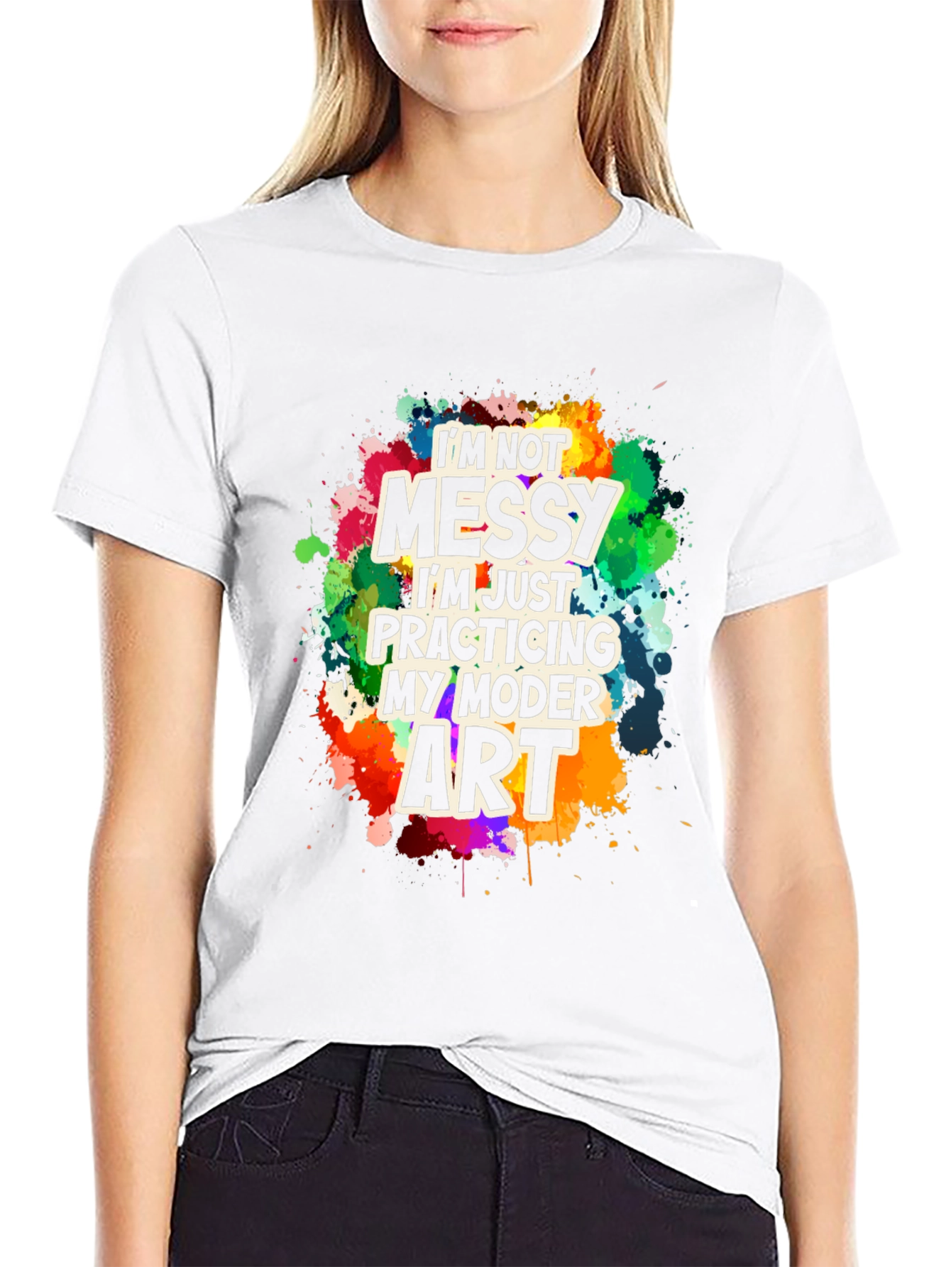 Funny Modern Art Messy T-Shirt