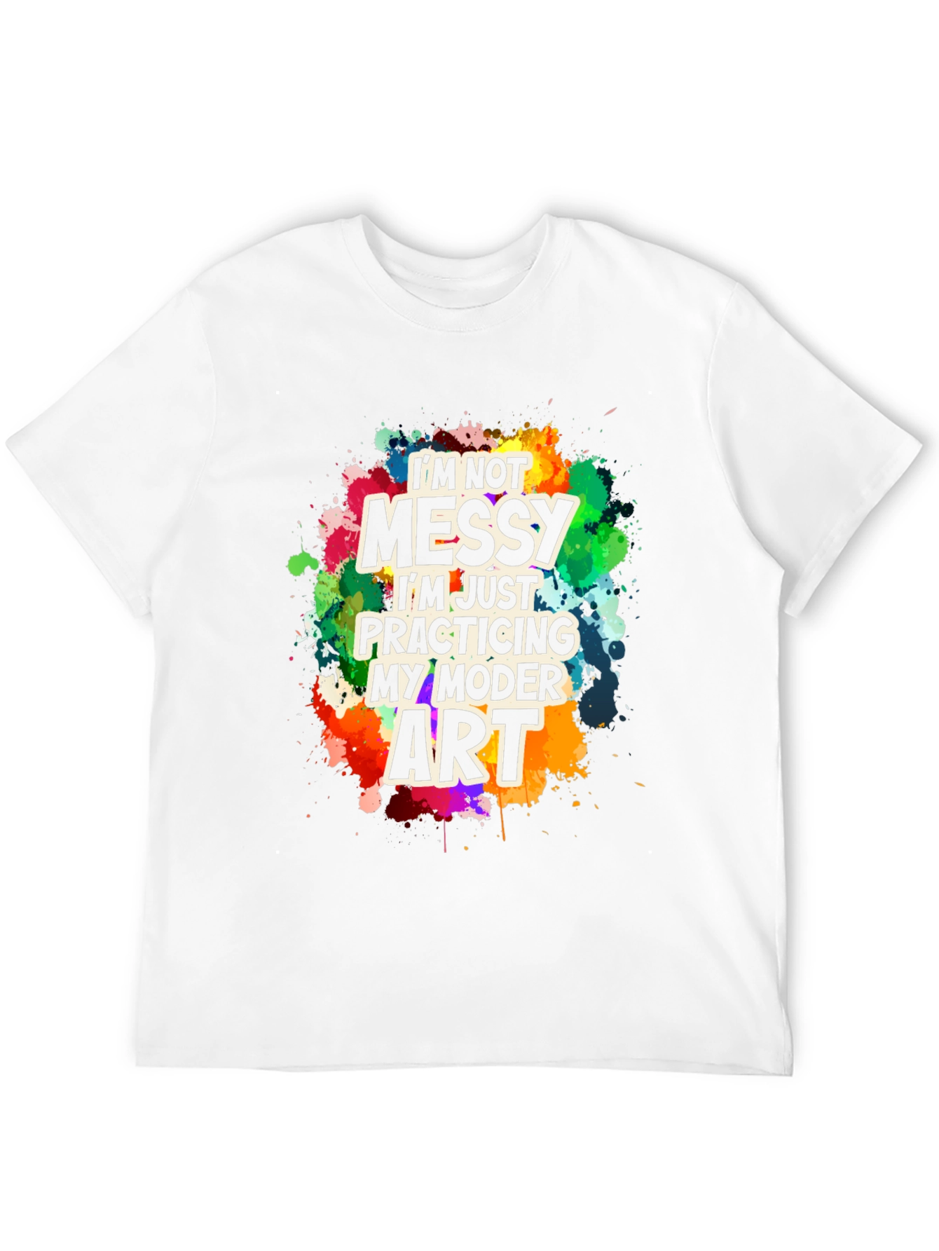 Funny Modern Art Messy T-Shirt