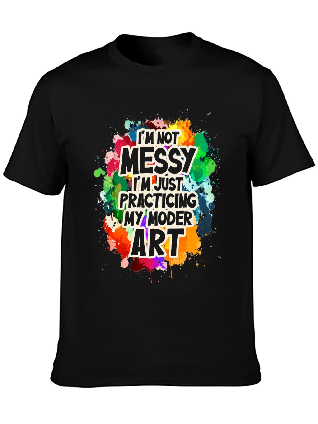 Funny Modern Art Messy T-Shirt