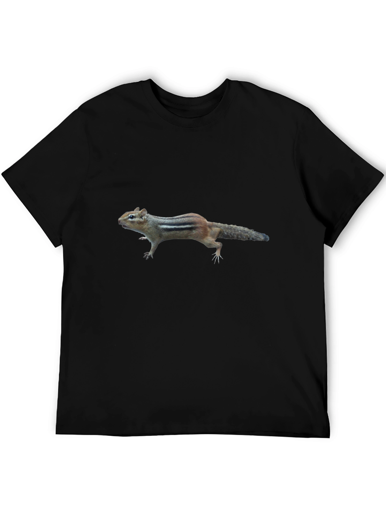 Chipmunk Graphic Tee - Unique Animal Print Shirt