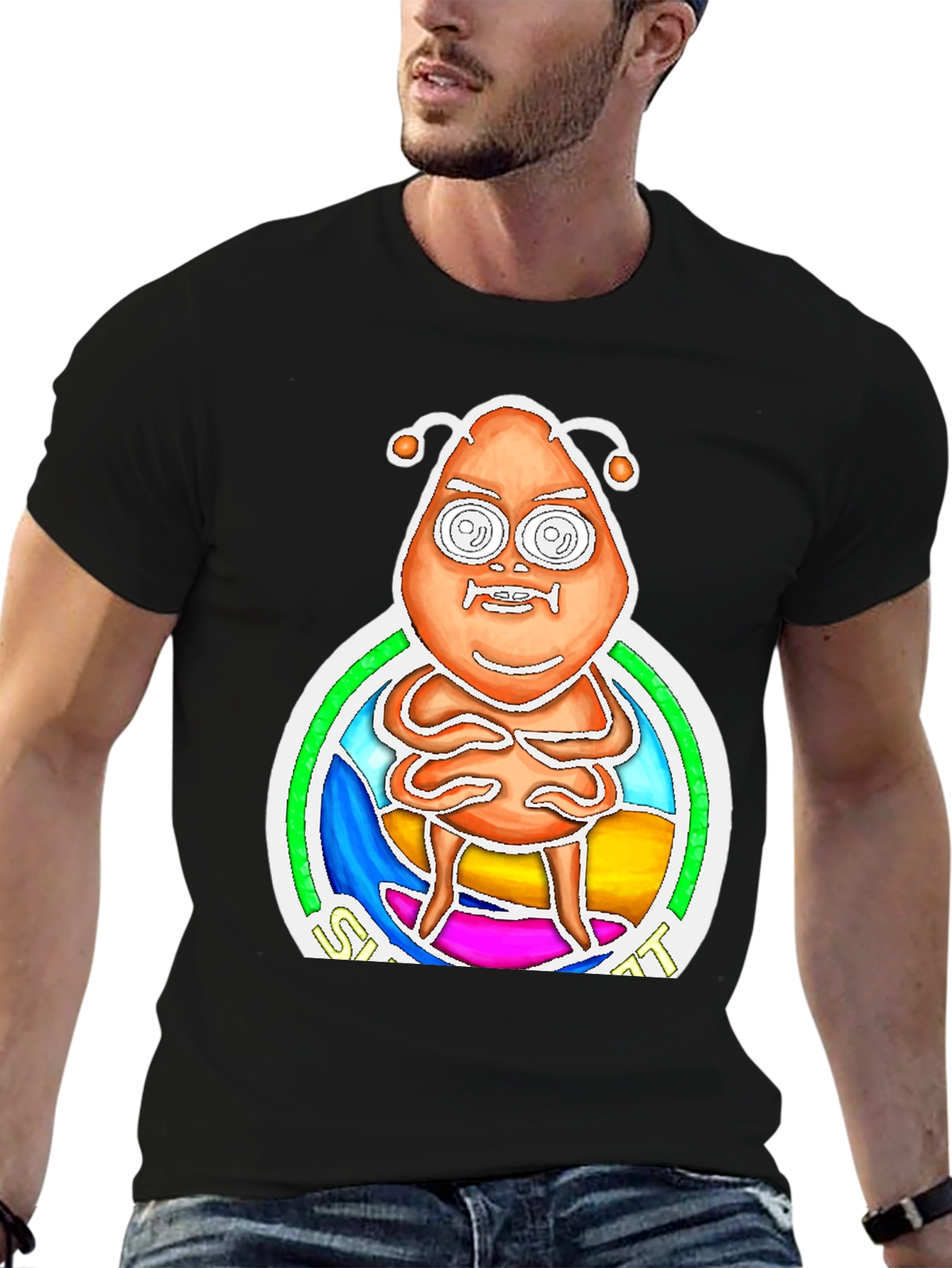 Alien Graphic Print Tee - Quirky Novelty T-Shirt