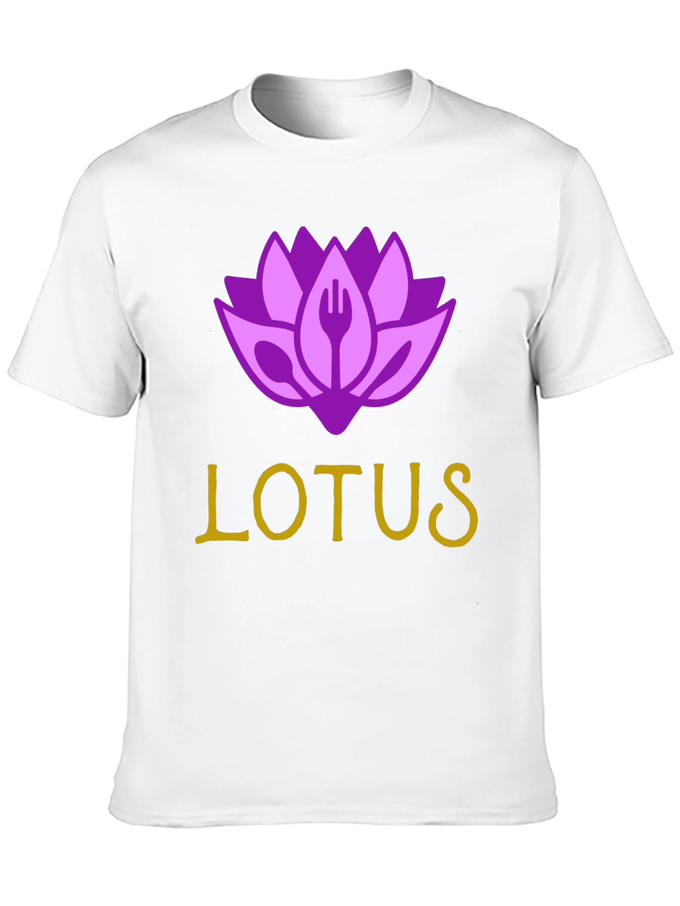 Lotus Restaurant T-Shirt - Black Cotton Blend