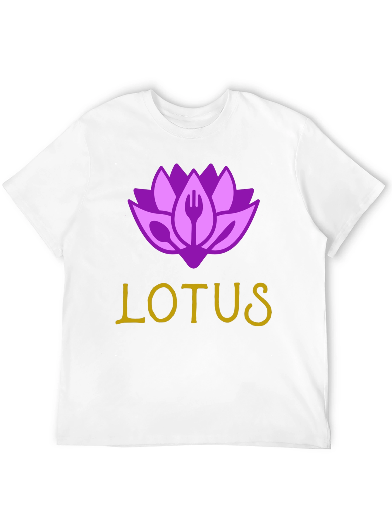 Lotus Restaurant T-Shirt - Black Cotton Blend
