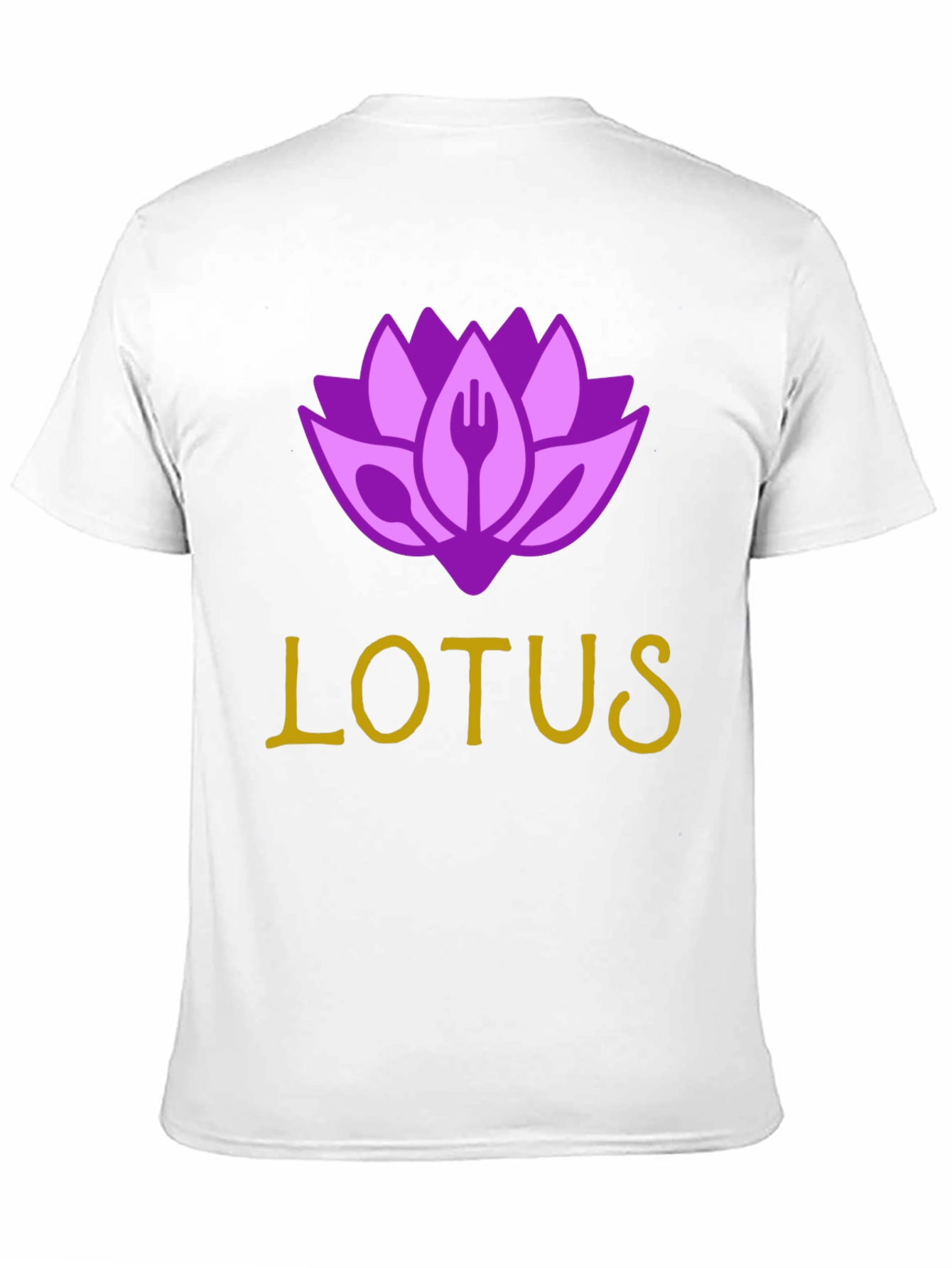 Lotus Restaurant T-Shirt - Black Cotton Blend