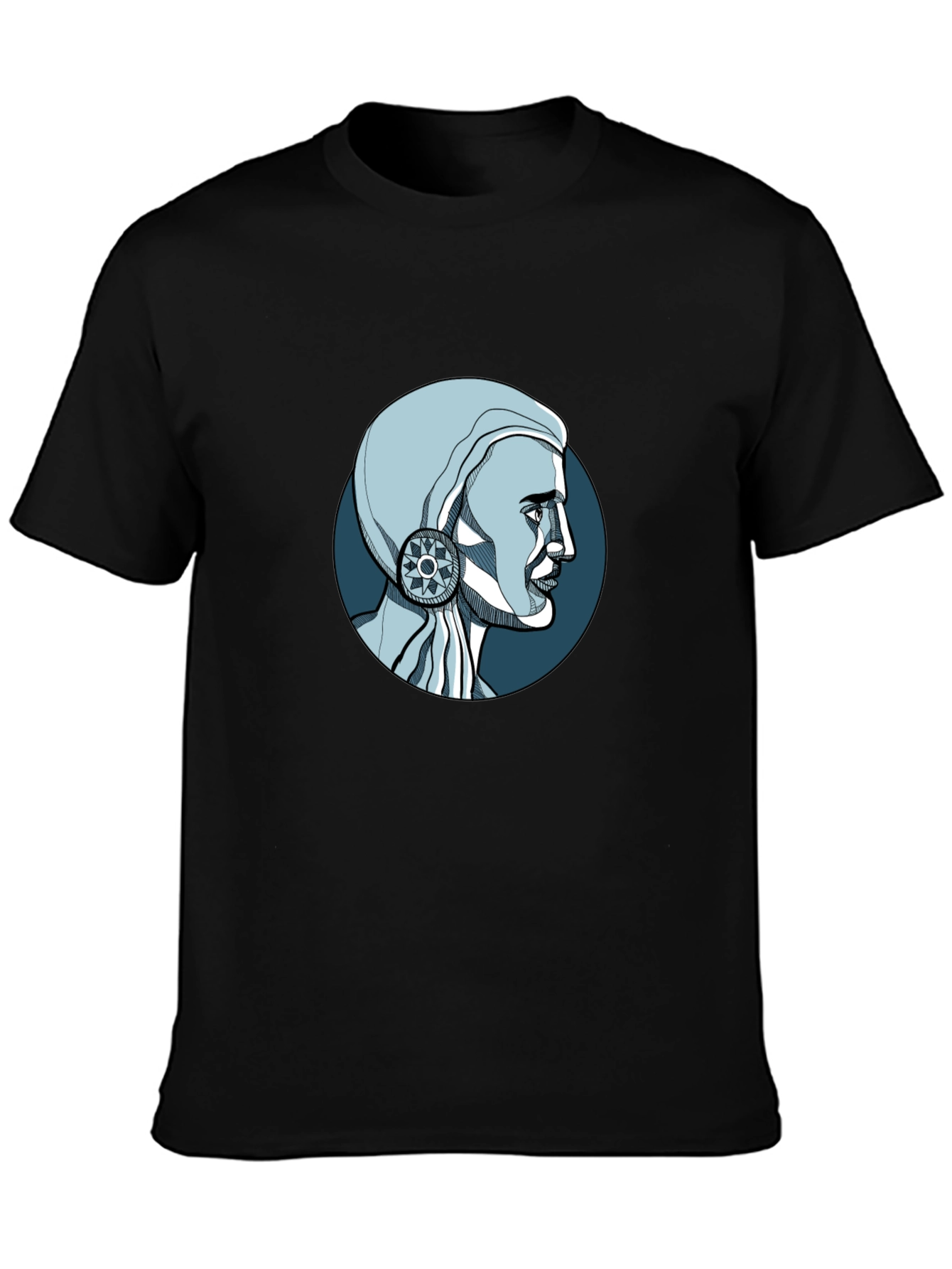 Unique Graphic Print T-Shirt - Artistic Design