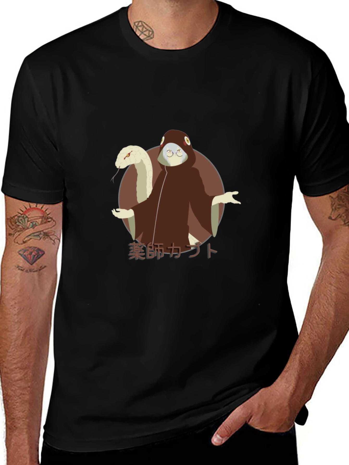 Anime Kabuto Yakushi Graphic T-Shirt