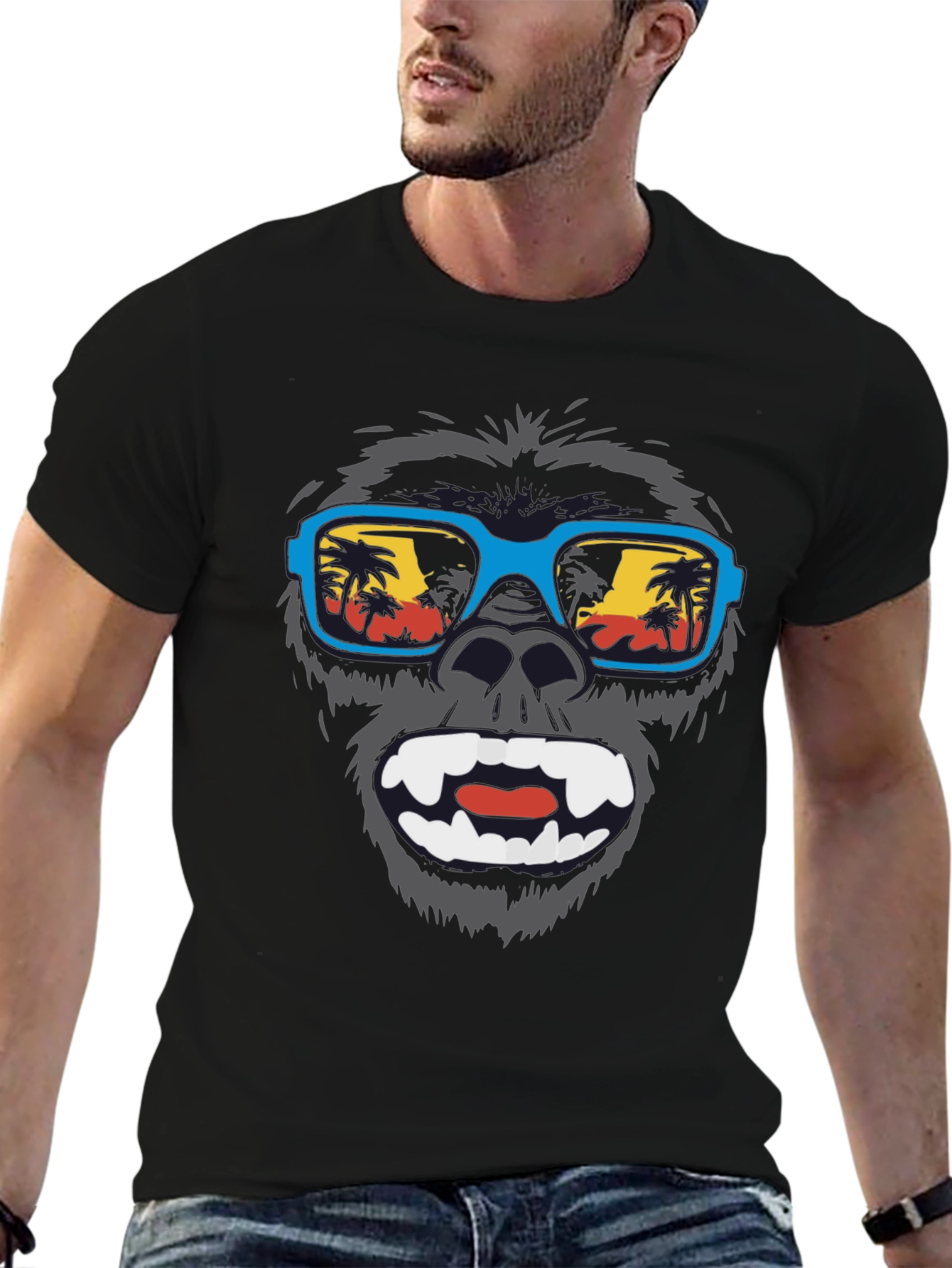 Cool Gorilla Beach T-Shirt - Summer Vibes