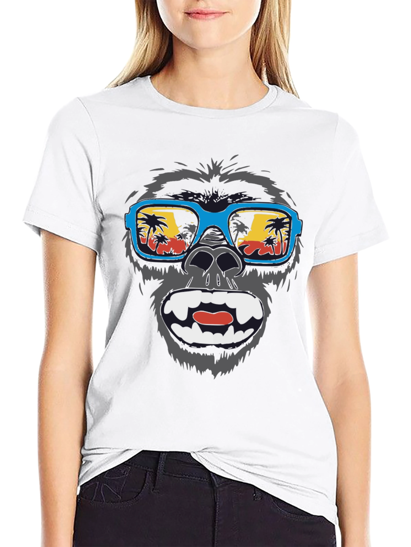 Cool Gorilla Beach T-Shirt - Summer Vibes