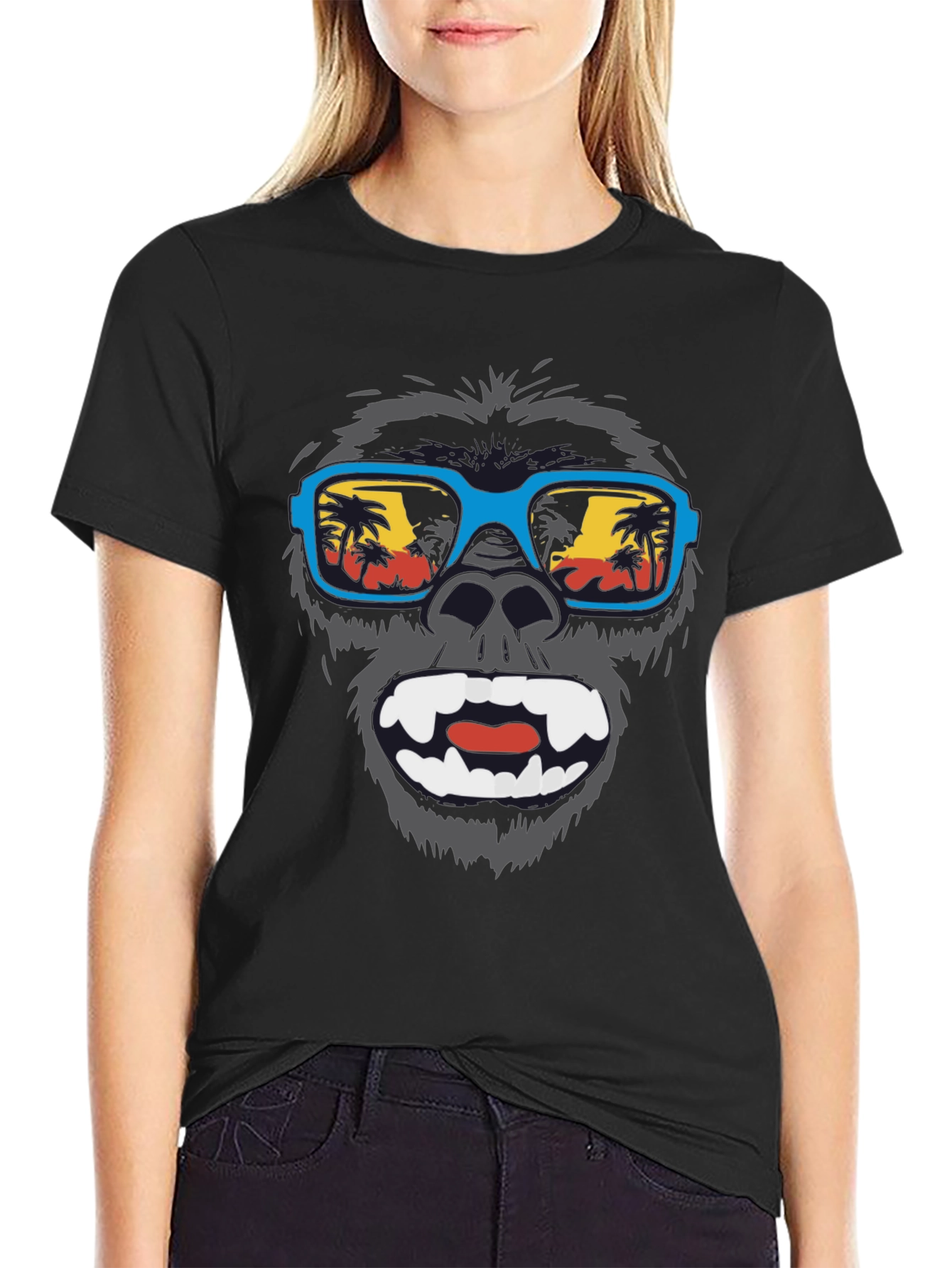 Cool Gorilla Beach T-Shirt - Summer Vibes