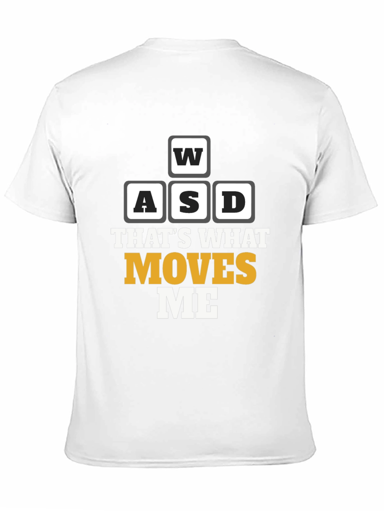 WASD Moves Me Black Gaming T-Shirt