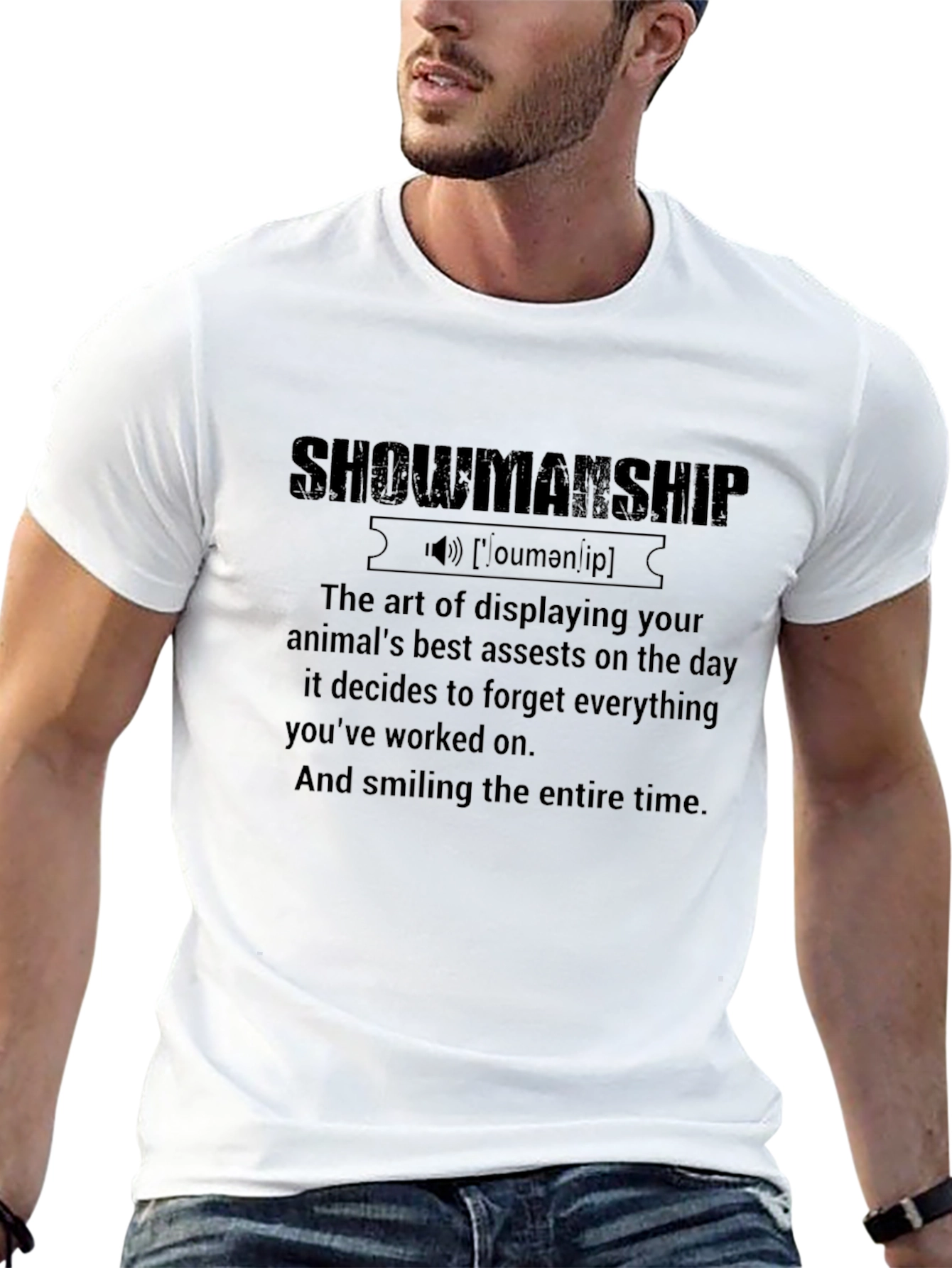 Showmanship Definition T-Shirt - Black