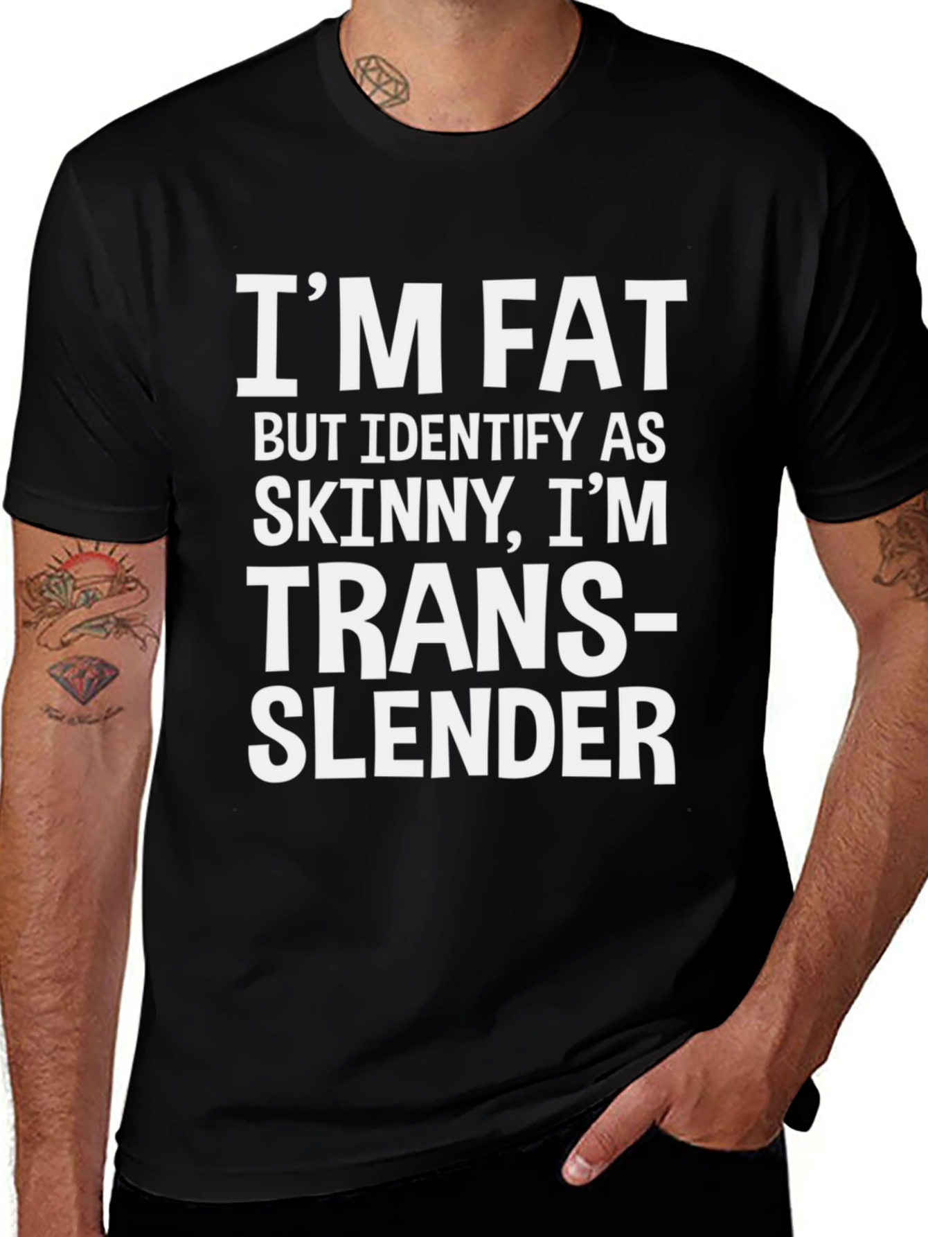 Funny Trans-Slender T-Shirt: Humor & Style!