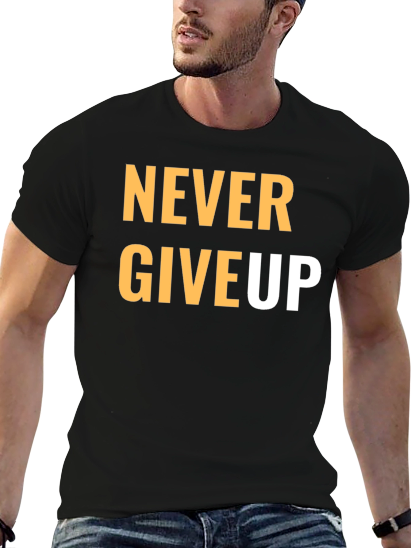 Never Give Up Graphic T-Shirt