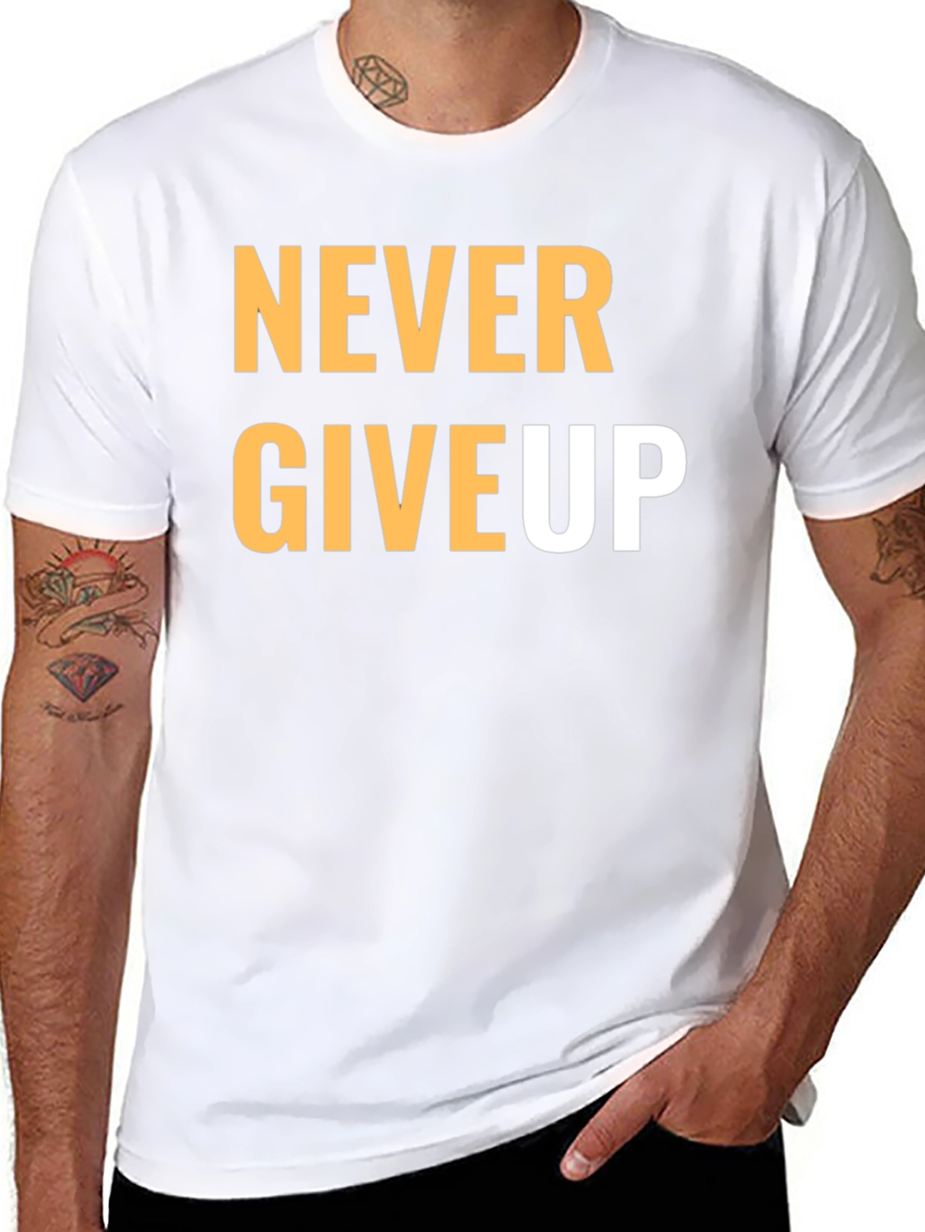 Never Give Up Graphic T-Shirt