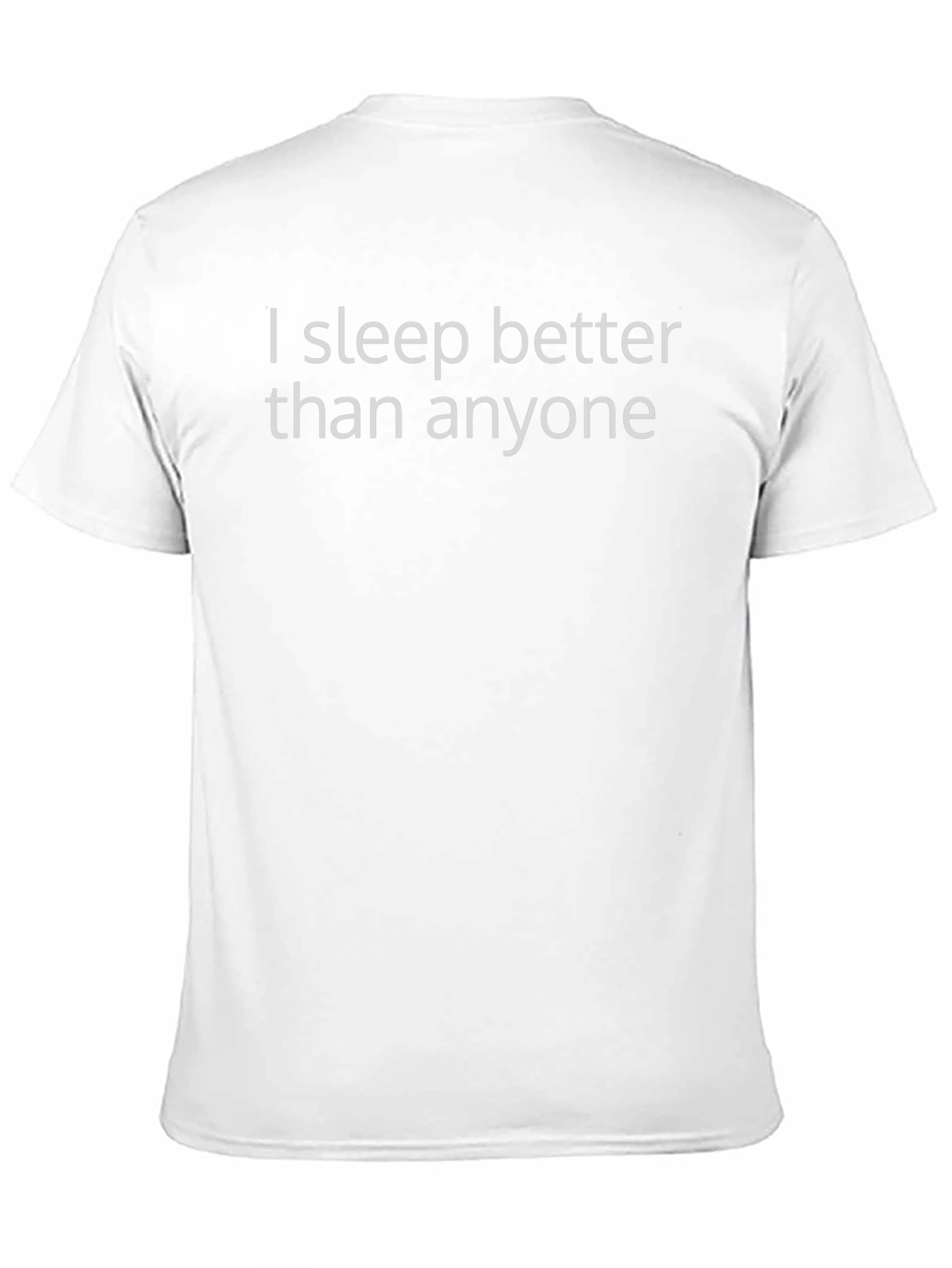I Sleep Better Than Anyone Black T-Shirt