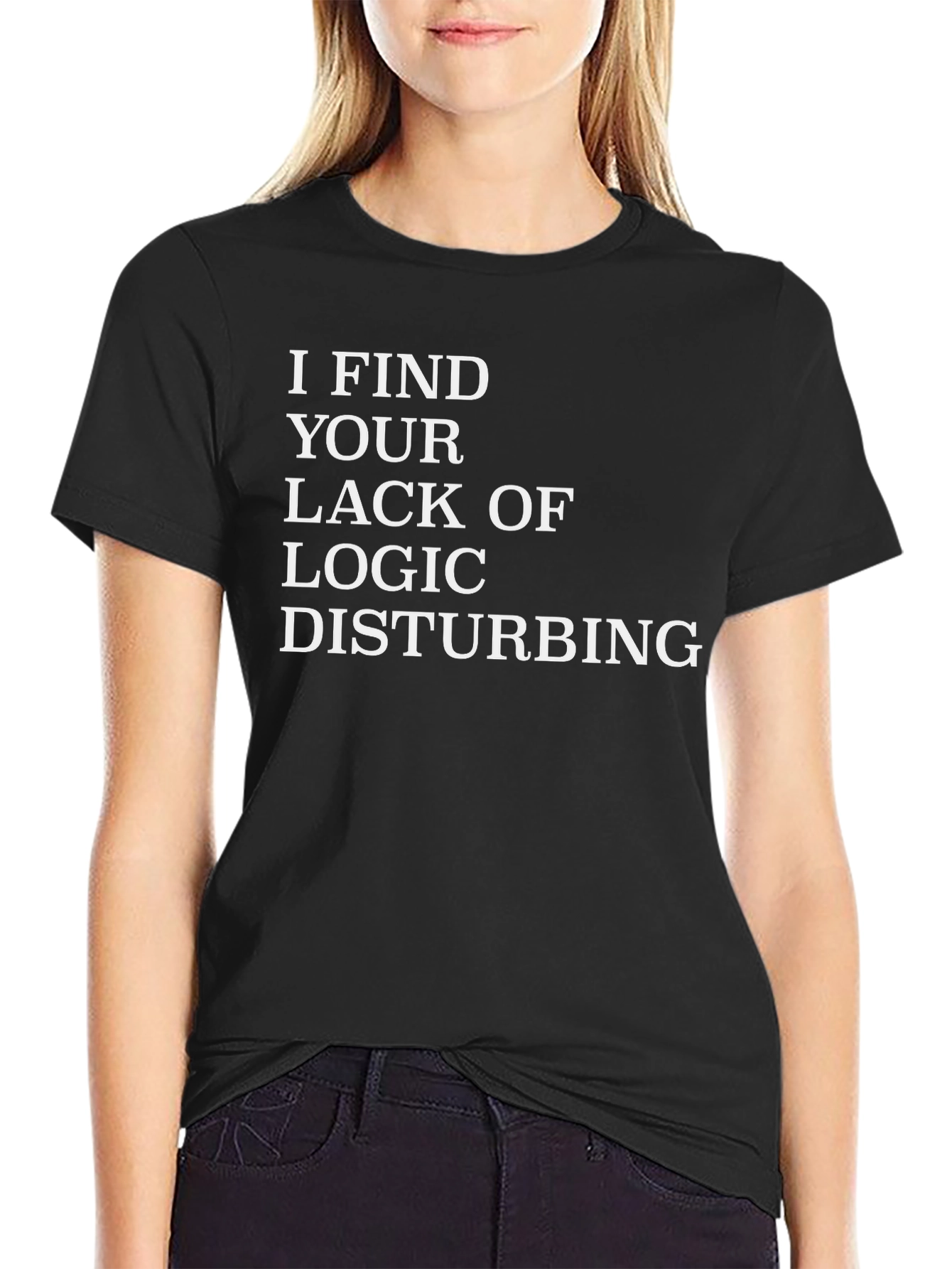Funny Logic Disturbing Graphic T-Shirt