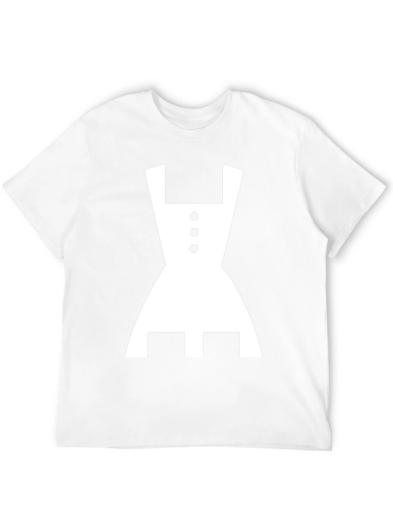 Black T-Shirt with White Dirndl Graphic