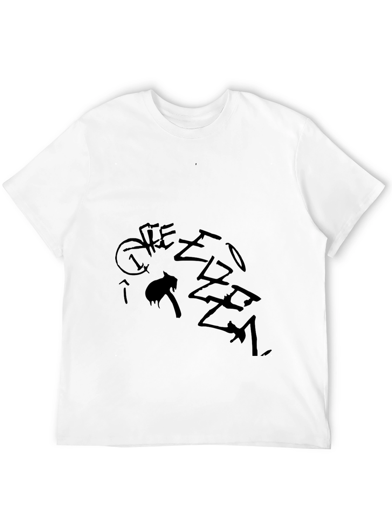 Black Graphic Tee - Street Style
