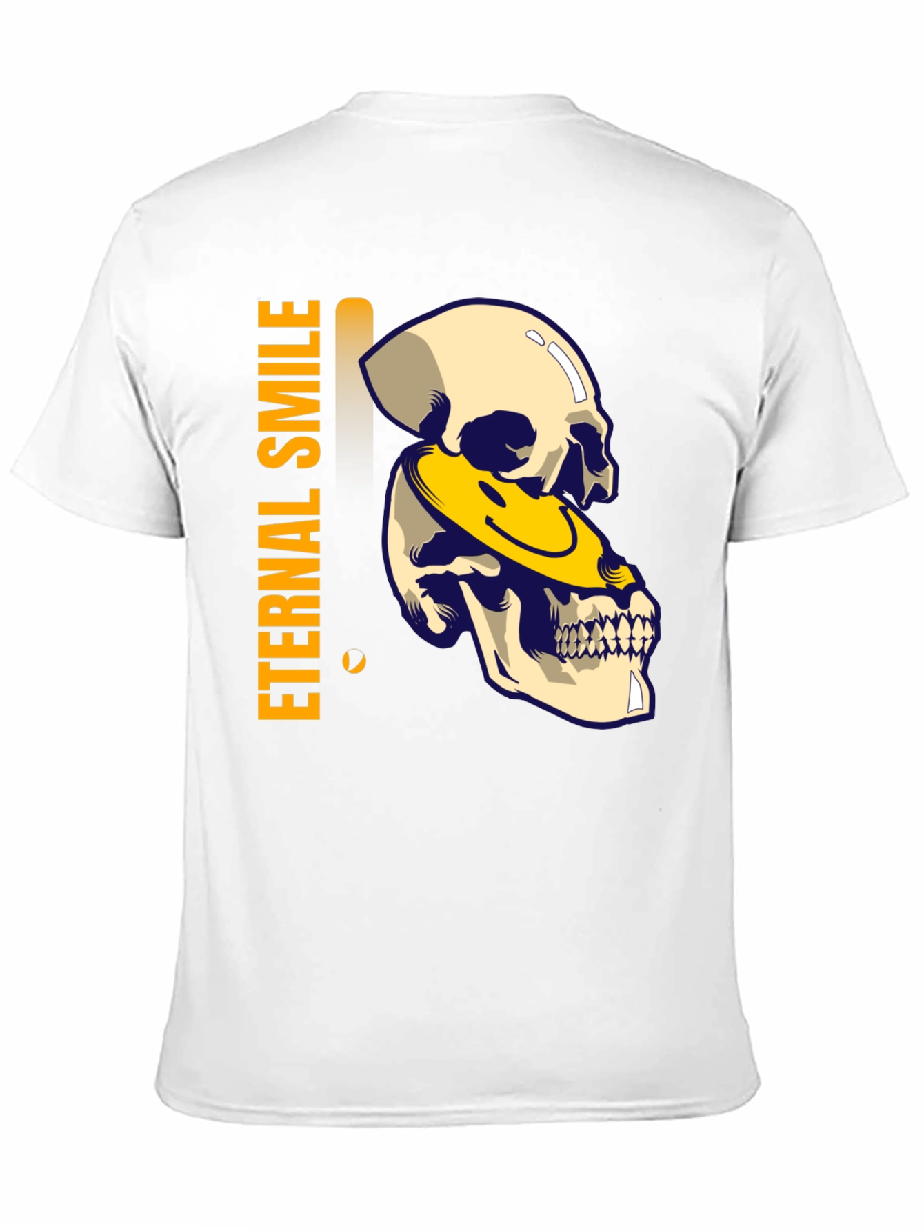 Eternal Smile Skull Graphic T-Shirt - Black