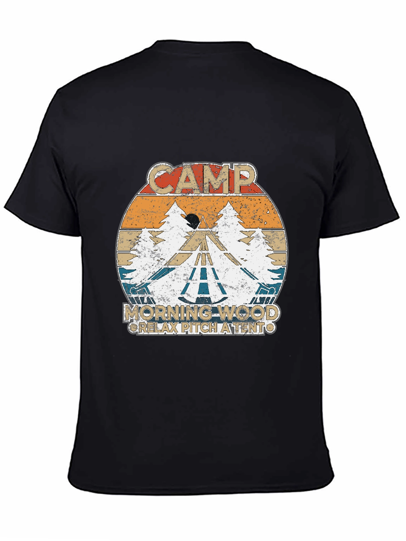 Camp Morning Wood Retro T-Shirt