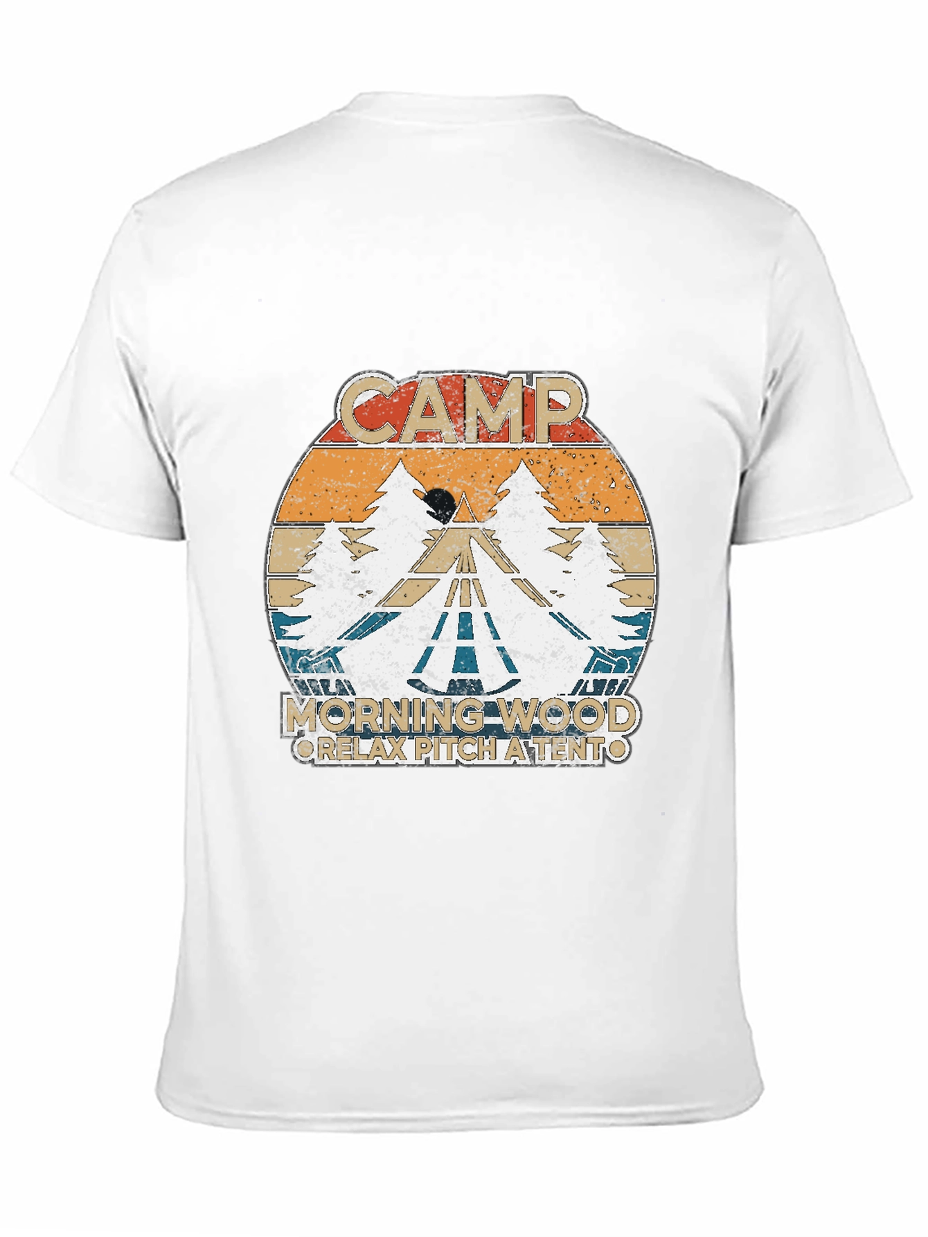 Camp Morning Wood Retro T-Shirt