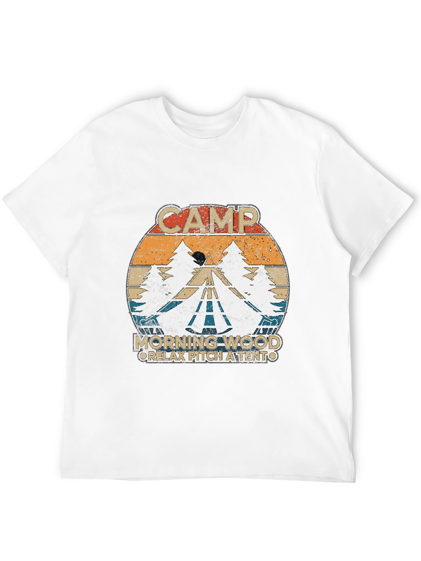 Camp Morning Wood Retro T-Shirt