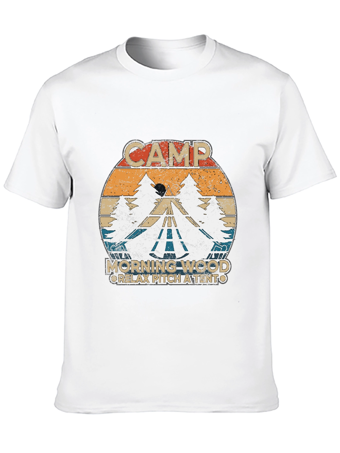 Camp Morning Wood Retro T-Shirt