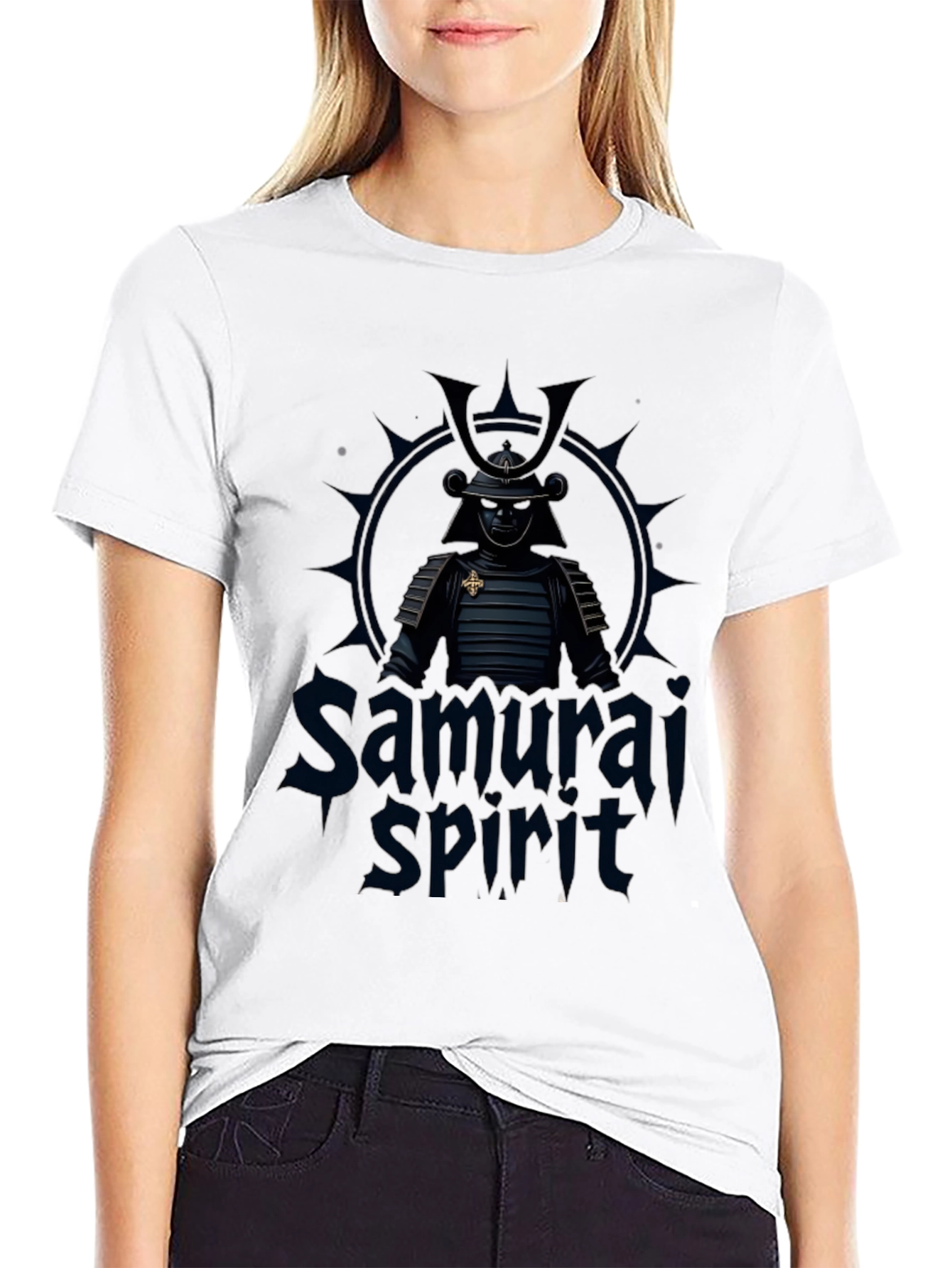 Samurai Spirit Graphic Black T-Shirt