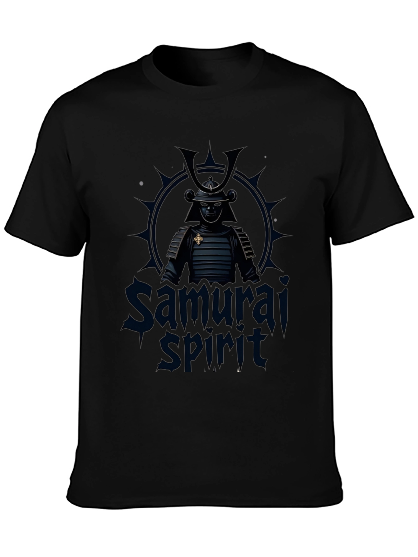 Samurai Spirit Graphic Black T-Shirt