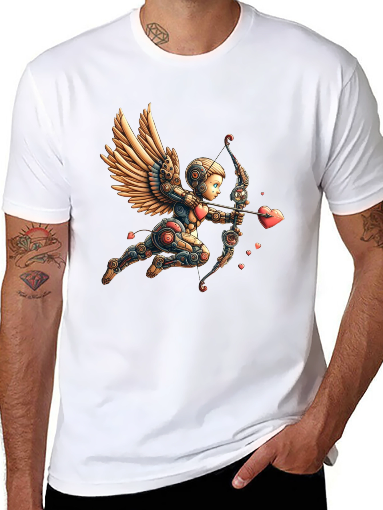 Robotic Cupid Graphic Tee