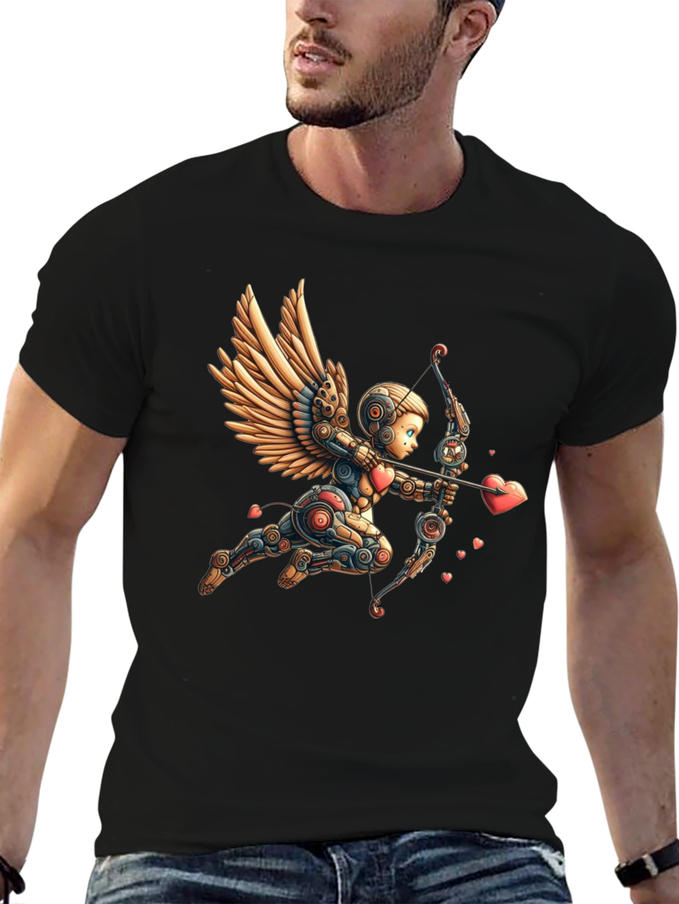 Robotic Cupid Graphic Tee