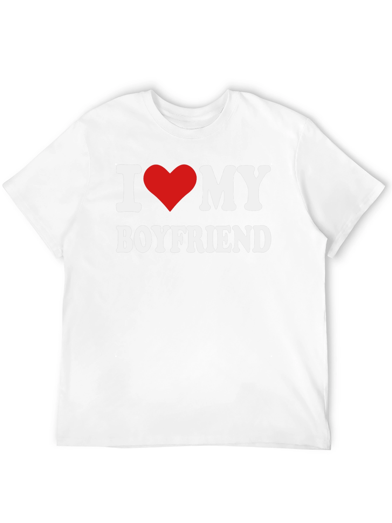 I Love My Boyfriend T-Shirt - Affectionate Graphic Tee