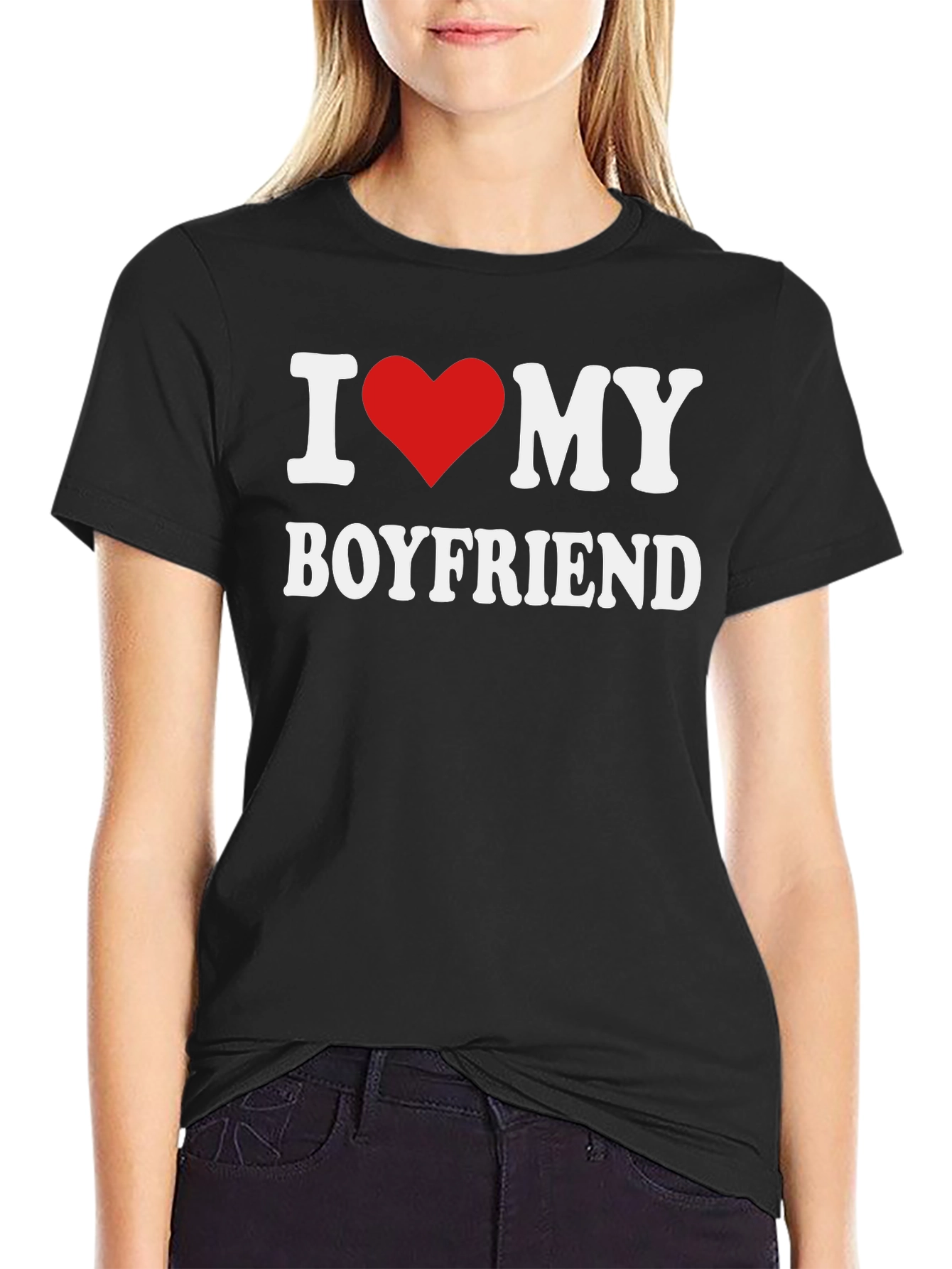 I Love My Boyfriend T-Shirt - Affectionate Graphic Tee