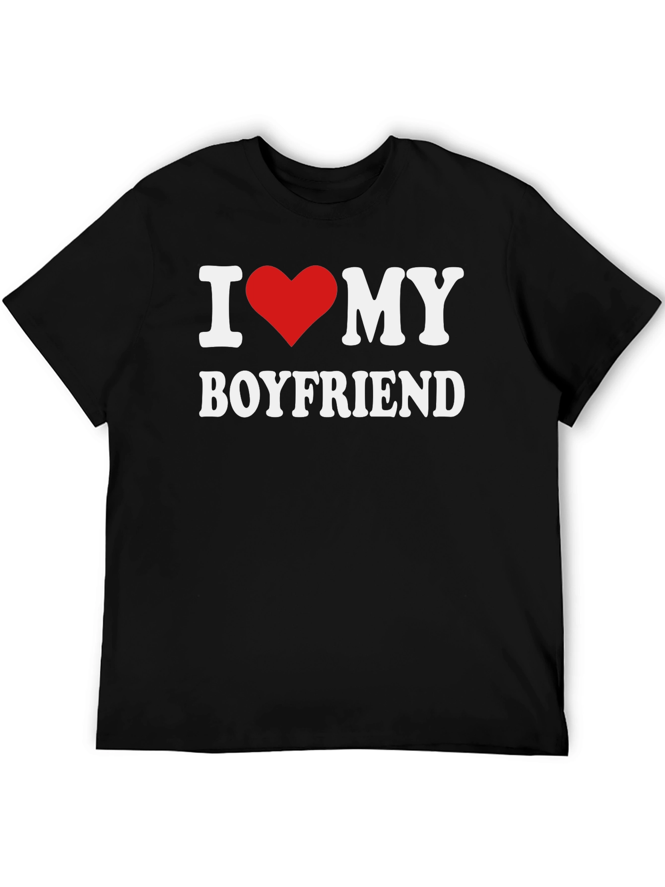 I Love My Boyfriend T-Shirt - Affectionate Graphic Tee
