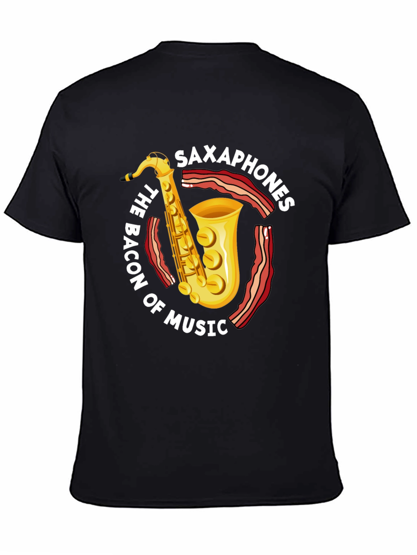 Saxophone & Bacon Music Lover T-Shirt