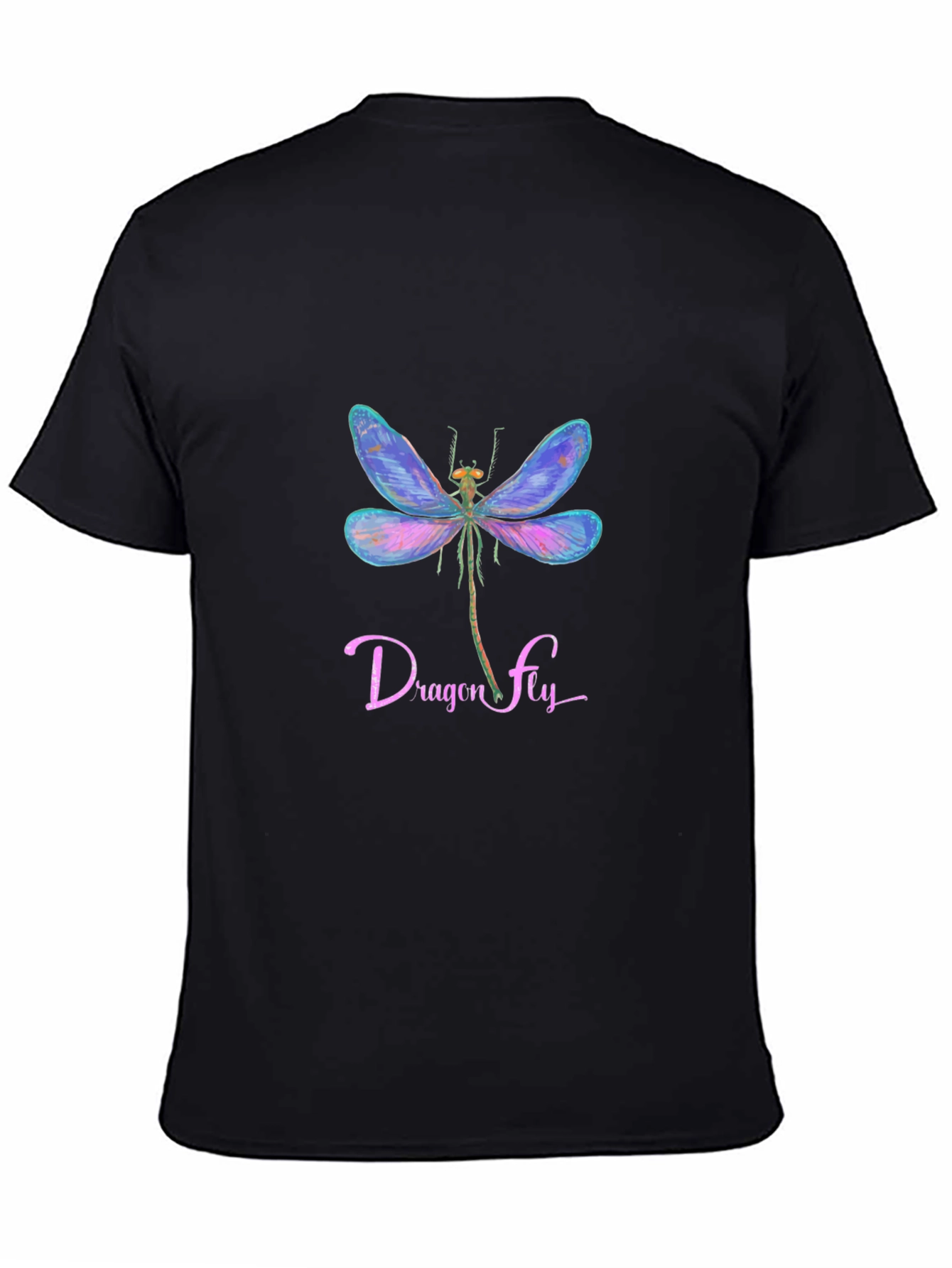 Dragonfly Graphic Black T-Shirt