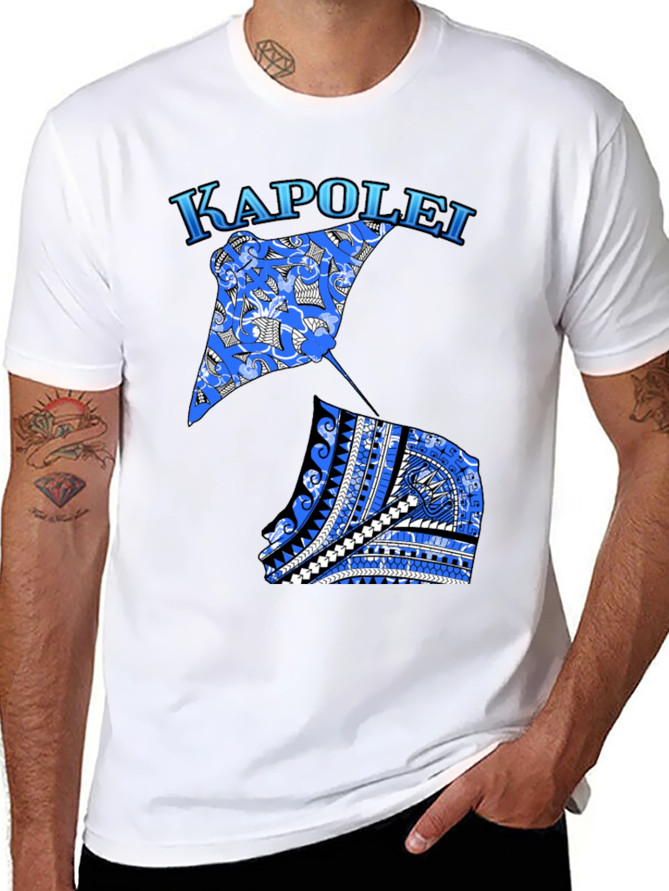Kapolei Manta Ray Graphic T-Shirt