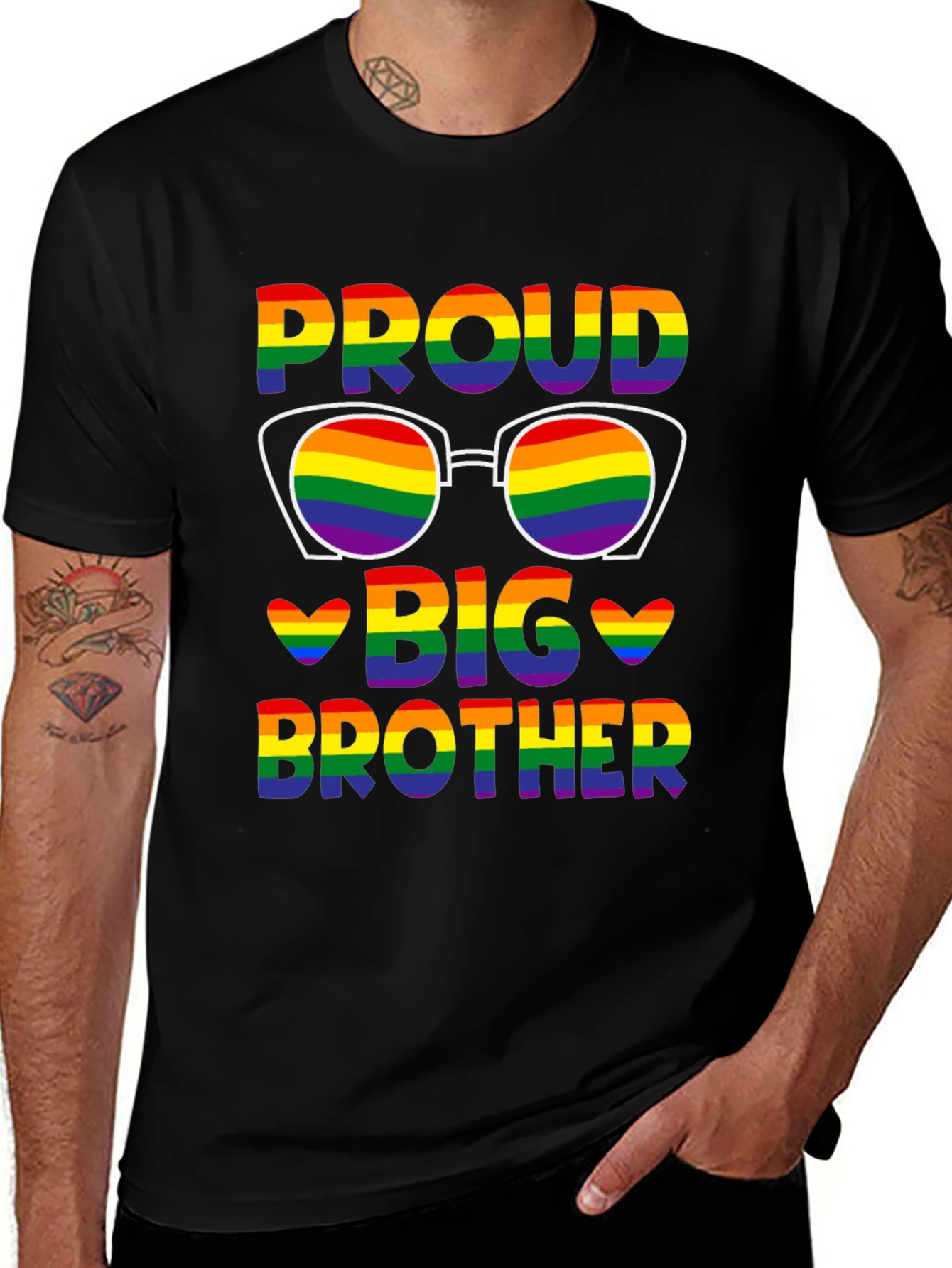 Proud Big Brother Rainbow Pride LGBTQ+ T-Shirt