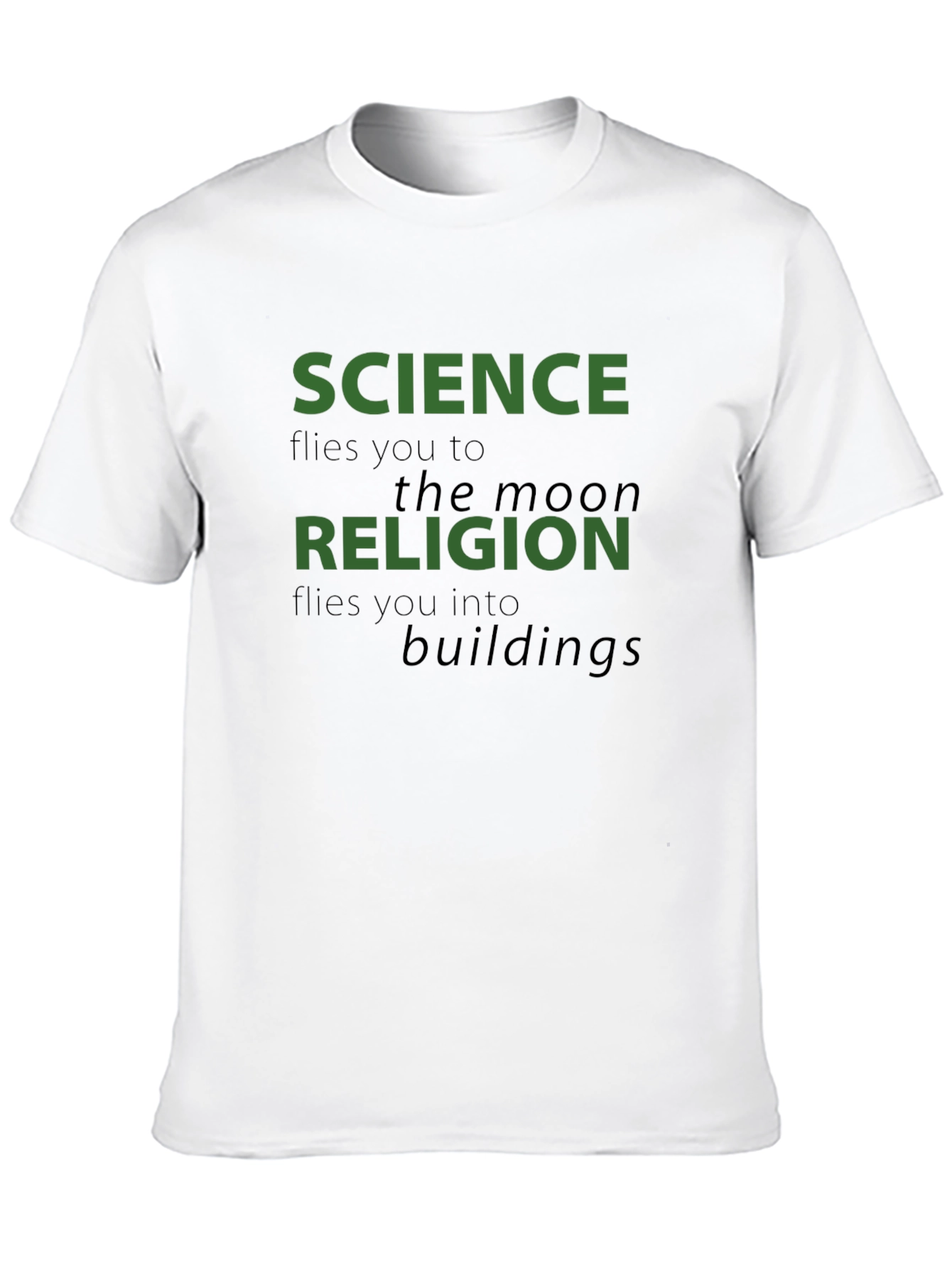 Science vs Religion Graphic T-Shirt