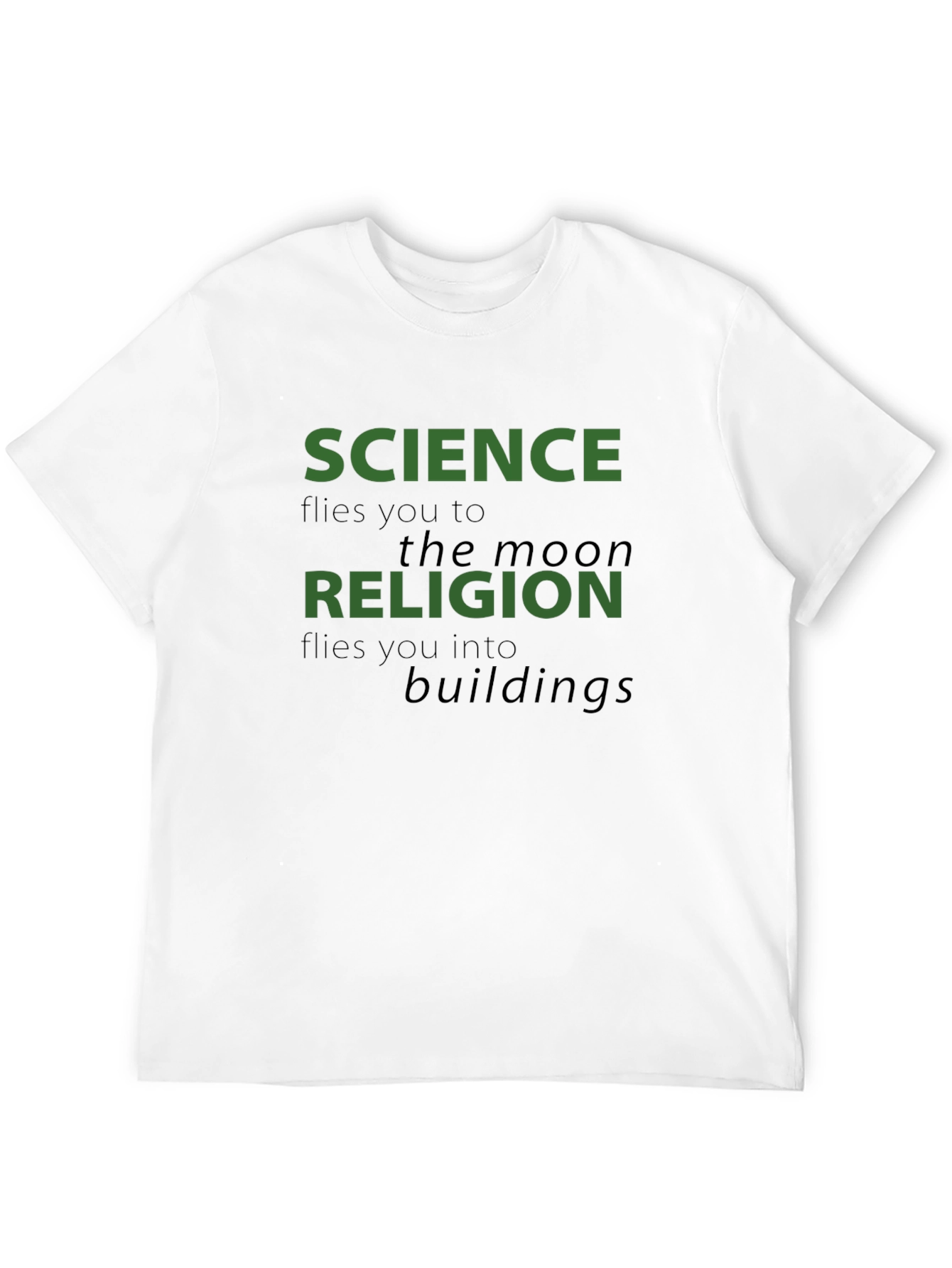 Science vs Religion Graphic T-Shirt