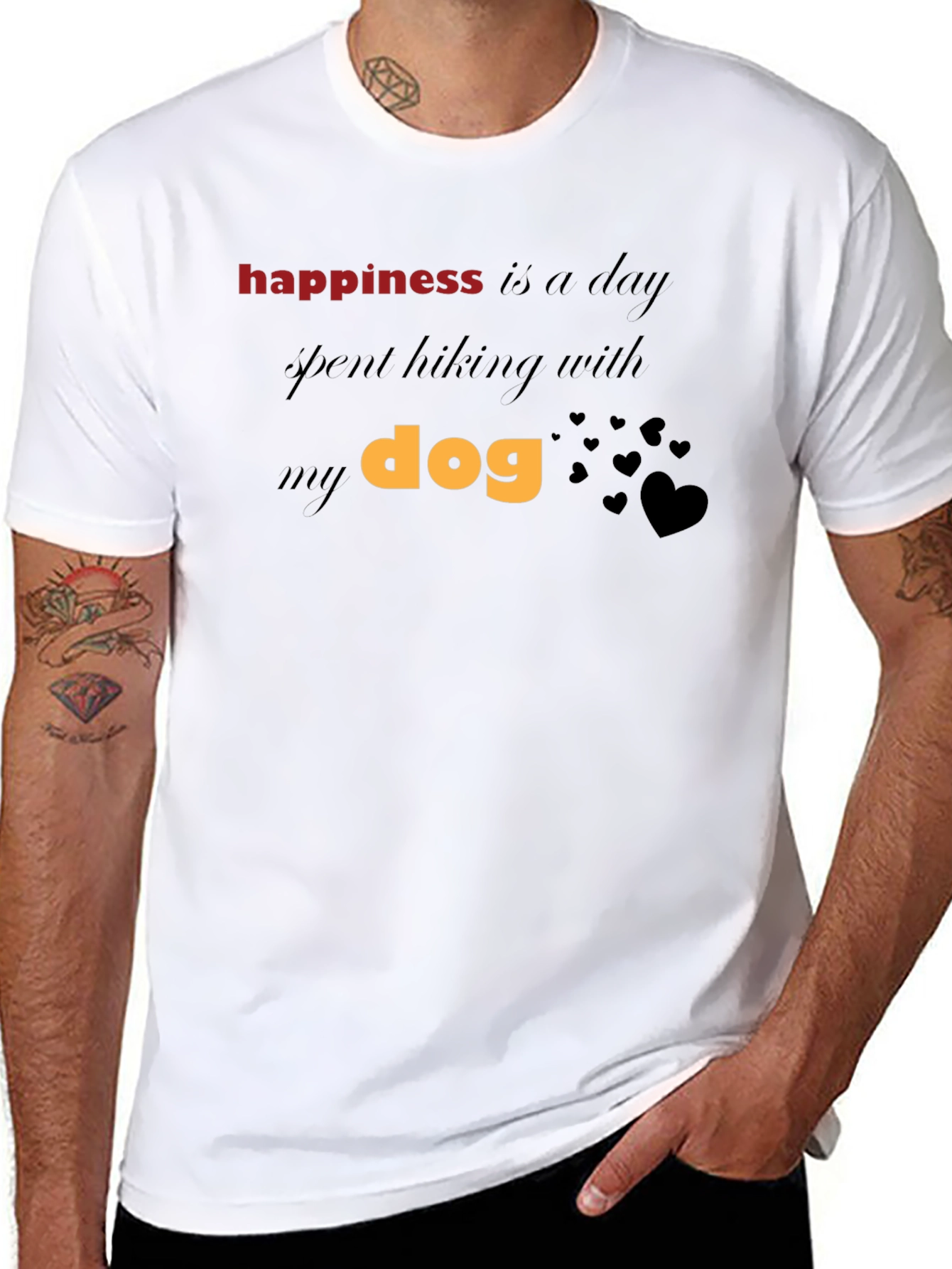 Happiness Hiking Dog T-Shirt