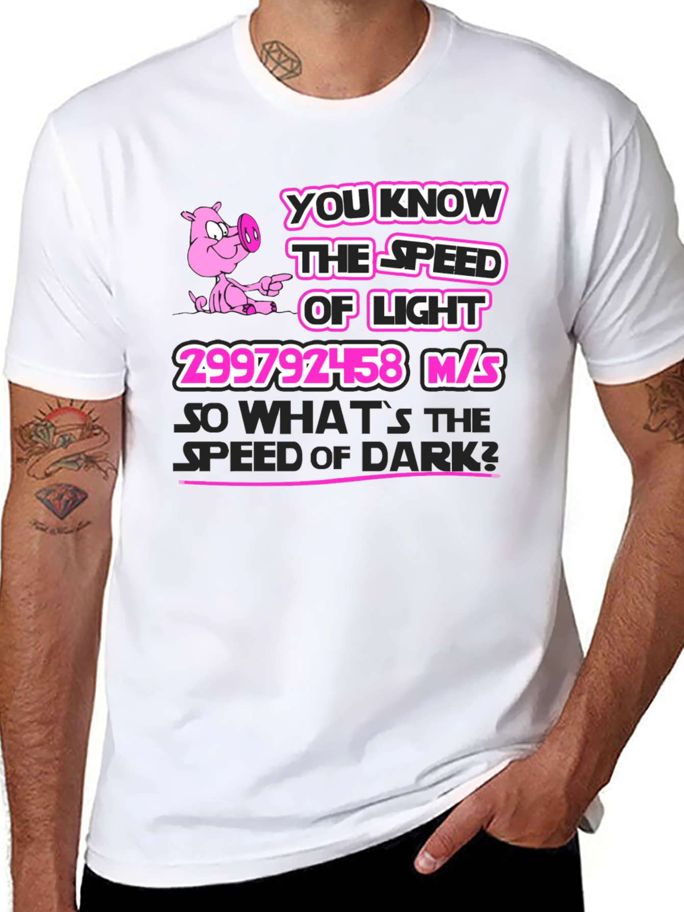 Speed of Light vs Darkness Graphic Tee