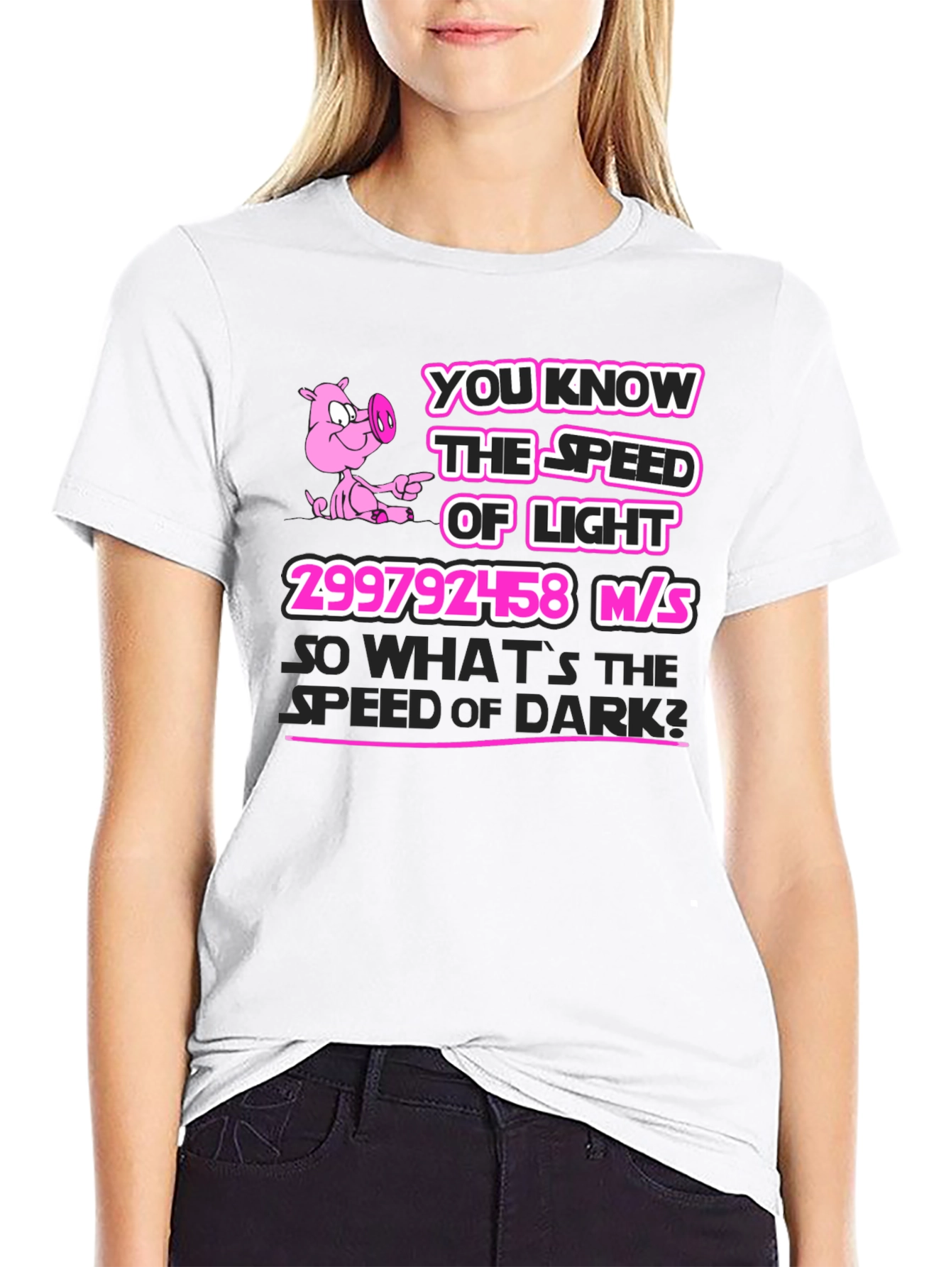 Speed of Light vs Darkness Graphic Tee