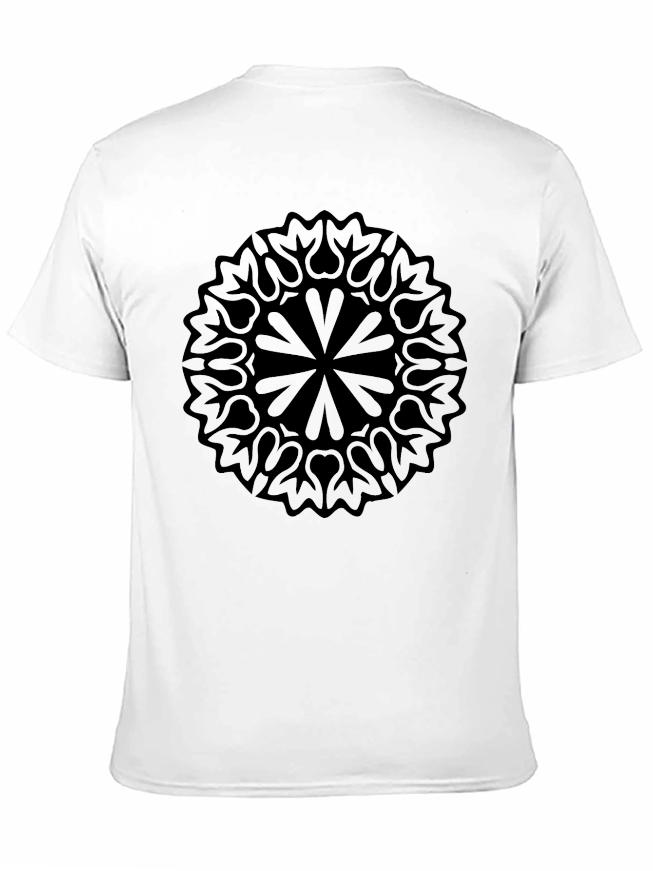 Black Mandala Graphic Tee - Stylish Comfort