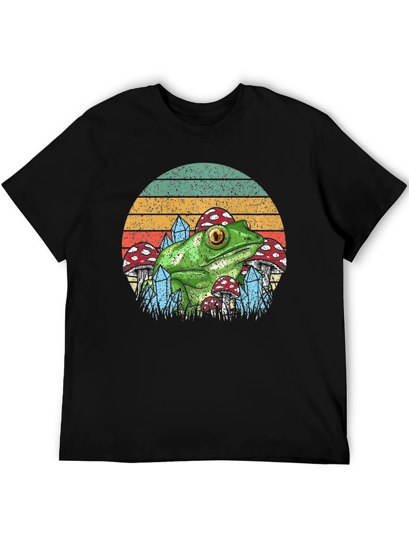 Frog & Mushroom T-Shirt - Nature Aesthetic Tee